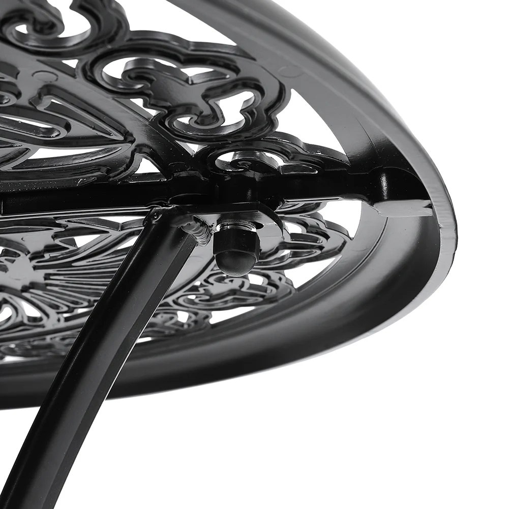 Garden Sanctuary Round Patio Dining Table with Umbrella Hole - Image 4