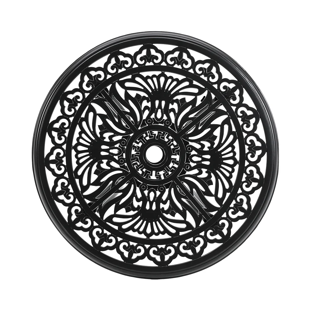 Garden Sanctuary Round Patio Dining Table with Umbrella Hole - Image 7