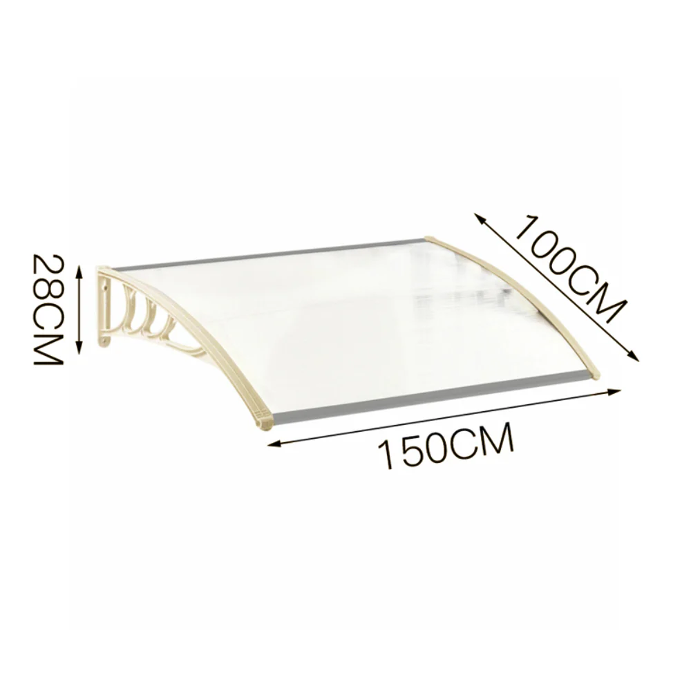Garden Sanctuary Window Door Awning Canopy with Brackets - Image 5