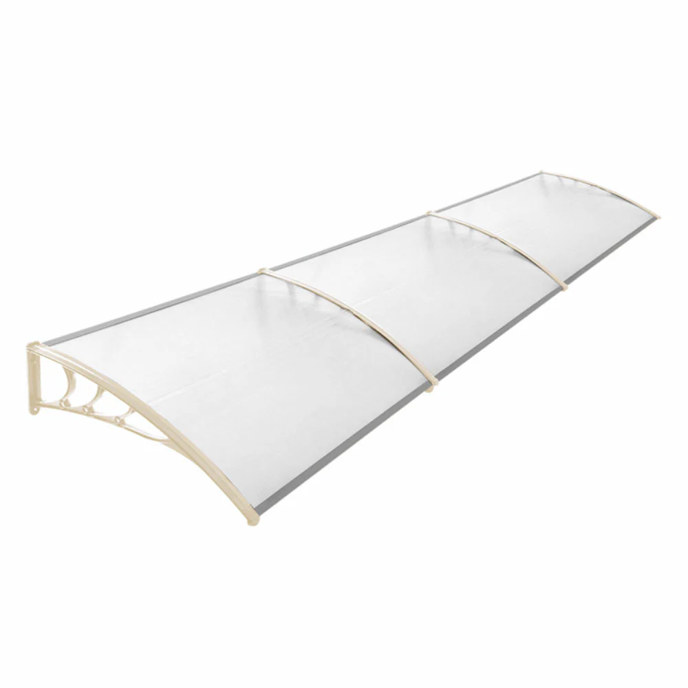 Garden Sanctuary Window Door Awning Canopy with Brackets - Image 3