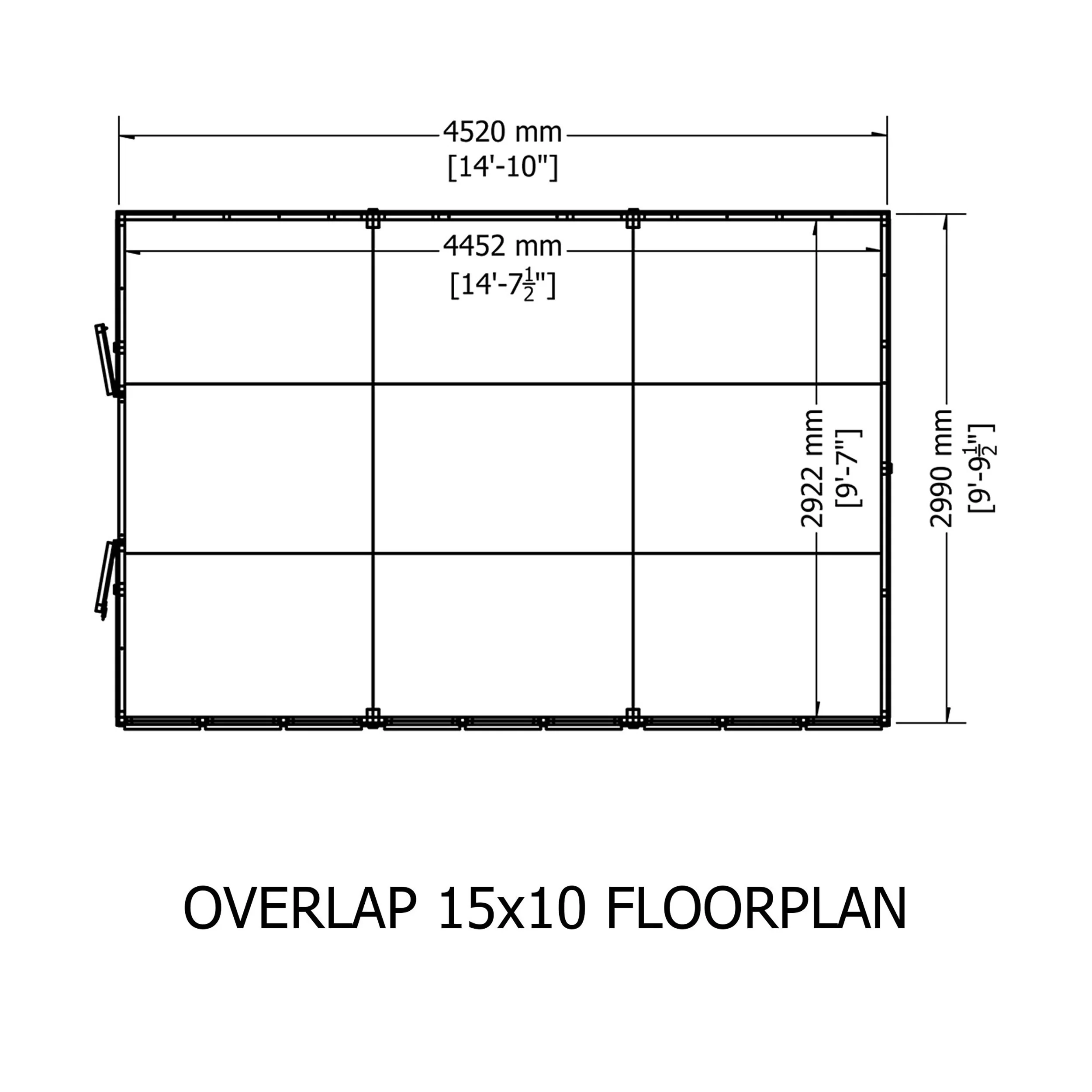Garden Value Overlap 10 X 15 Apex Shed - Image 12
