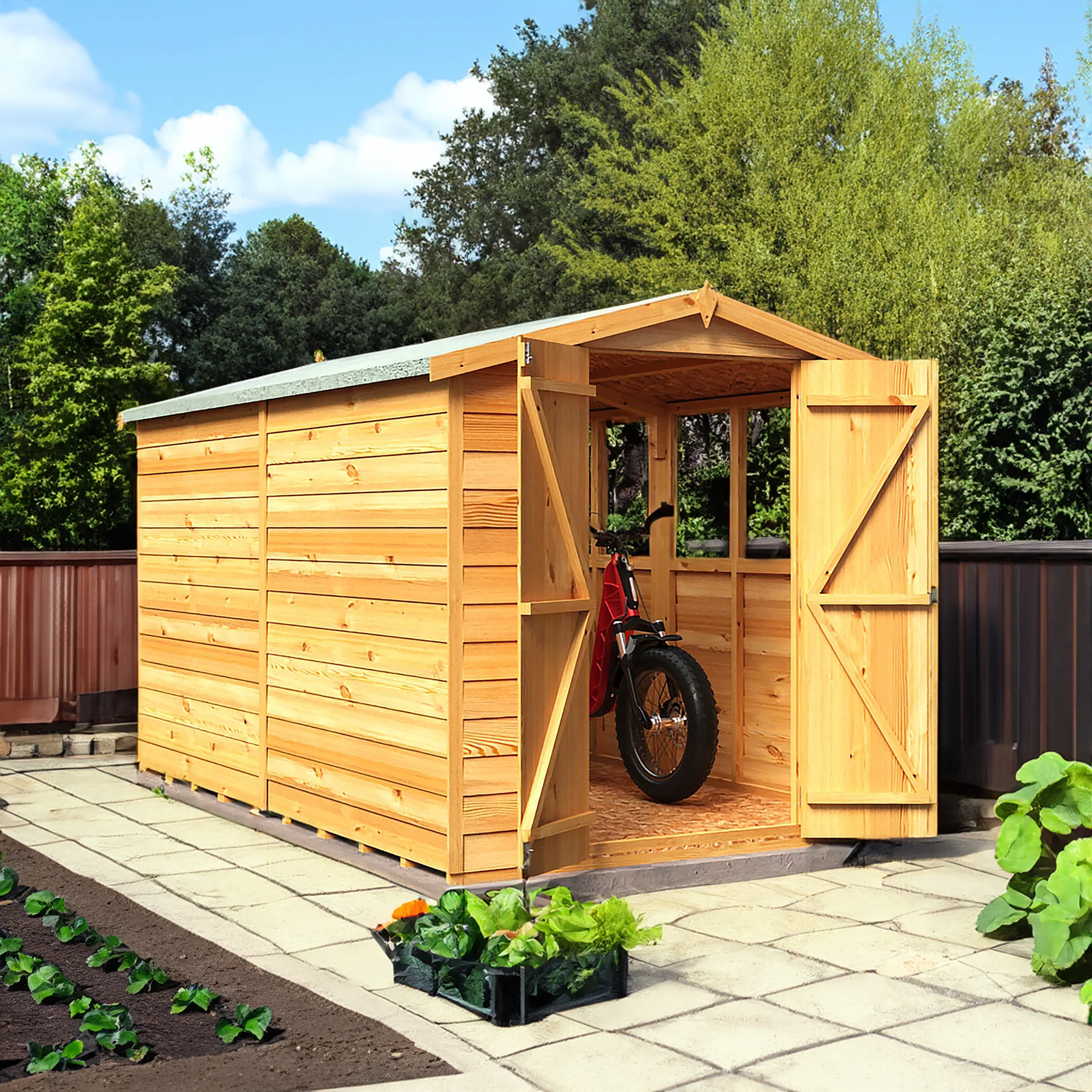 Garden Value Overlap 10 X 6 Apex Shed - Image 2