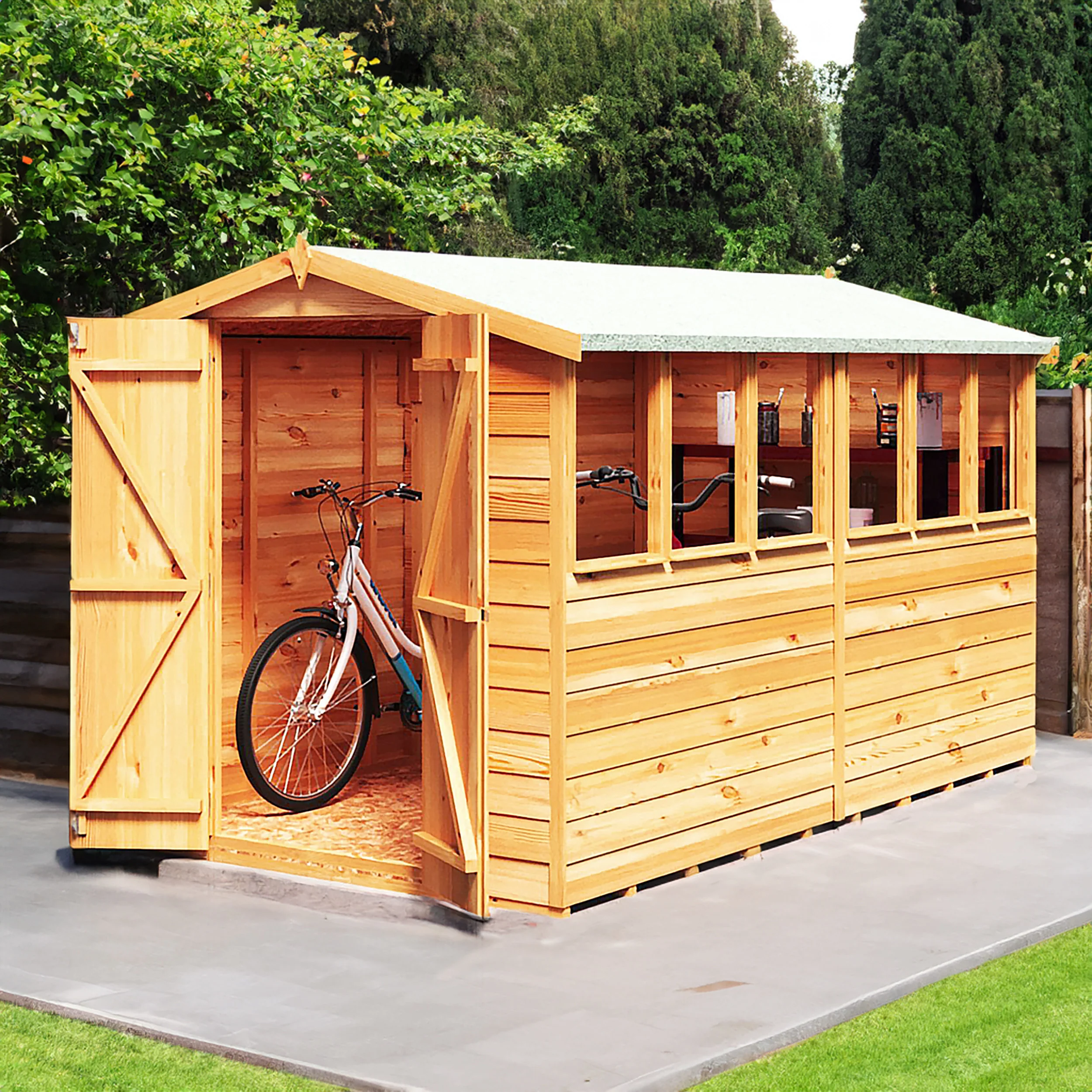 Garden Value Overlap 10 X 6 Apex Shed - Image 4