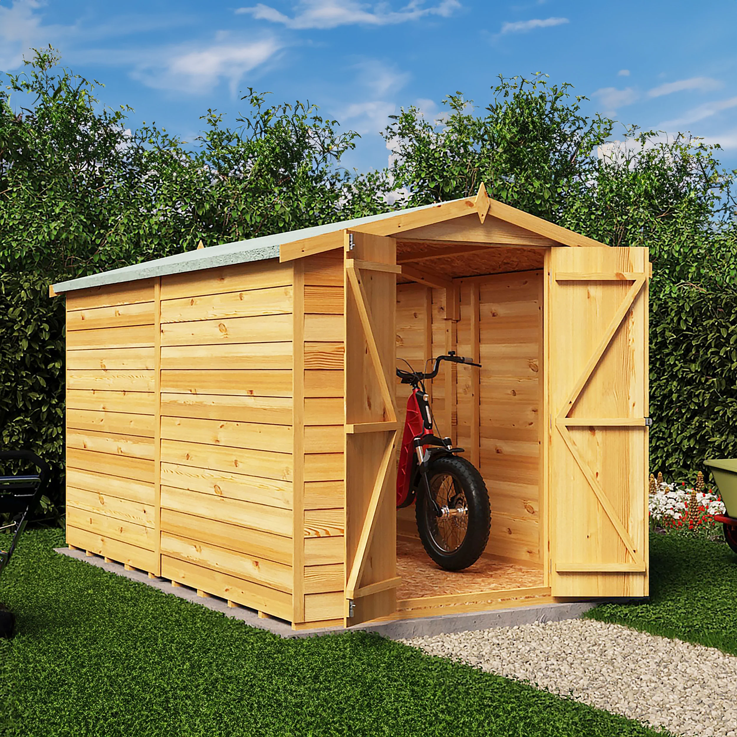 Garden Value Overlap 10 X 6 Windowless Shed - Image 2
