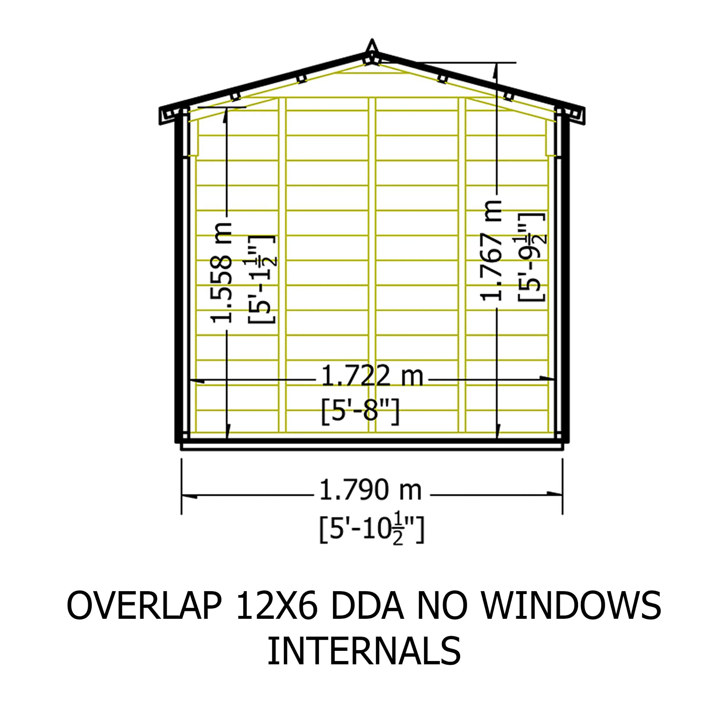 Garden Value Overlap 10 X 8 Apex Shed - Image 11