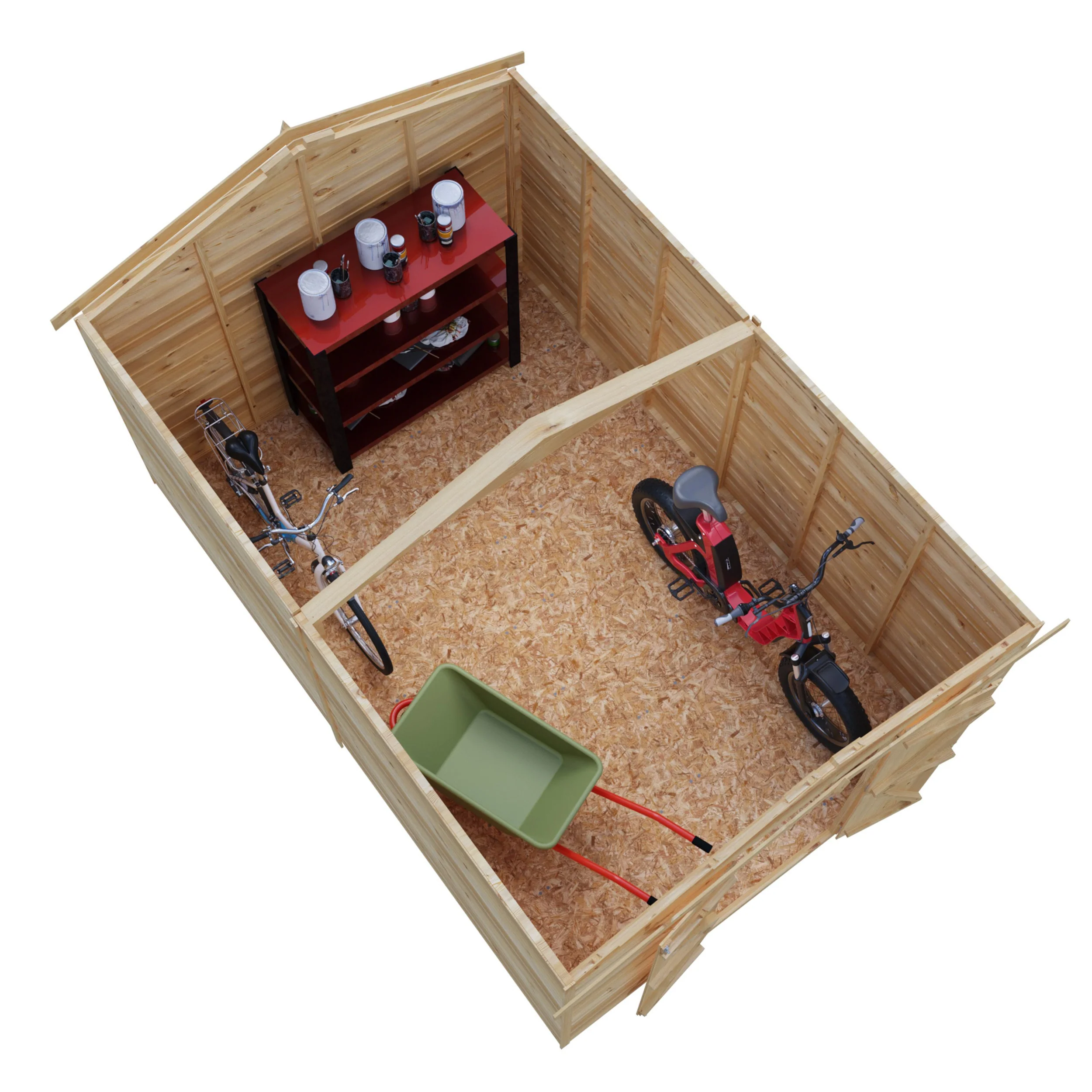 Garden Value Overlap 12 X 8 Windowless Shed - Image 8