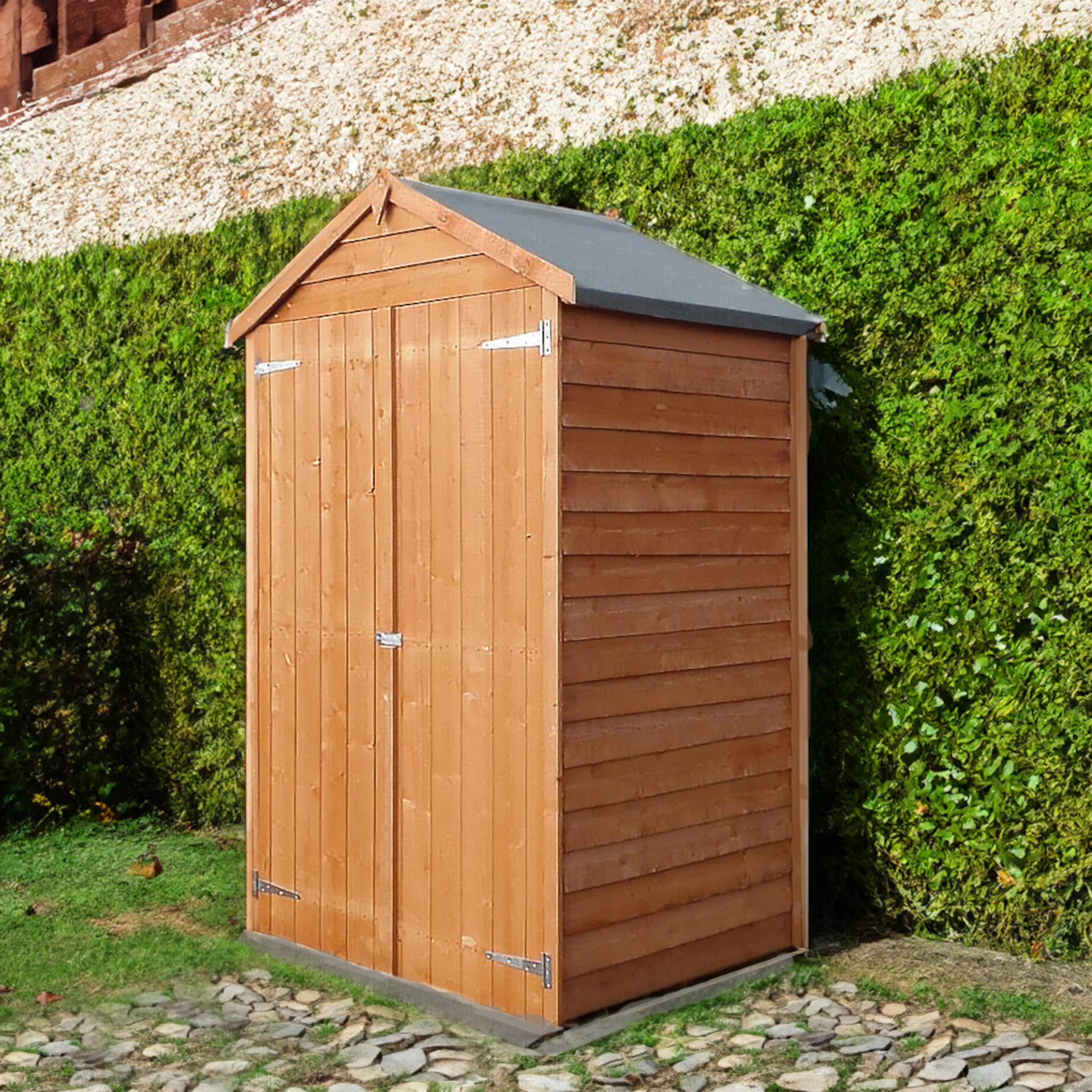 Garden Value Overlap 4 X 3 Double Door Shed - Image 3