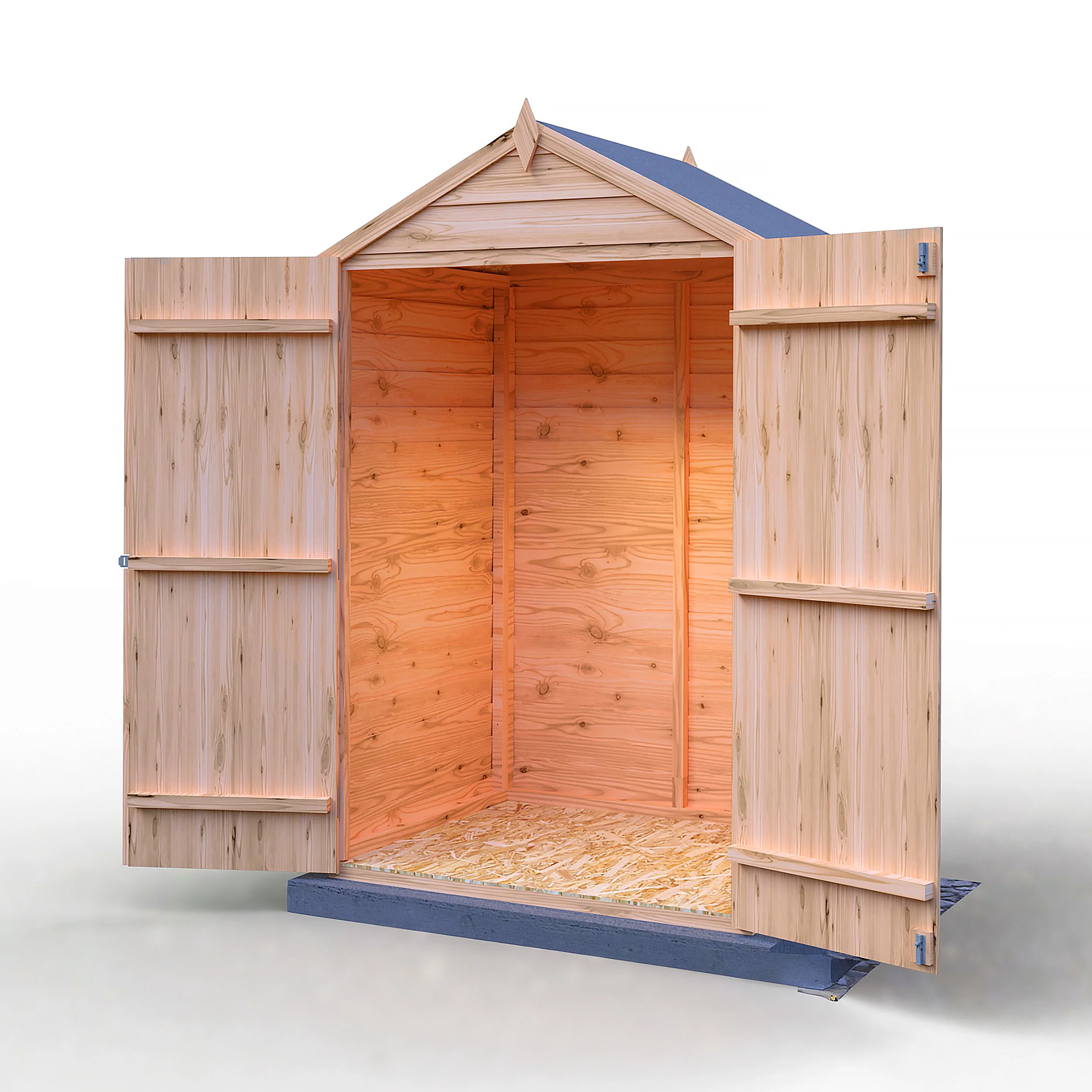Garden Value Overlap 4 X 3 Double Door Shed - Image 4