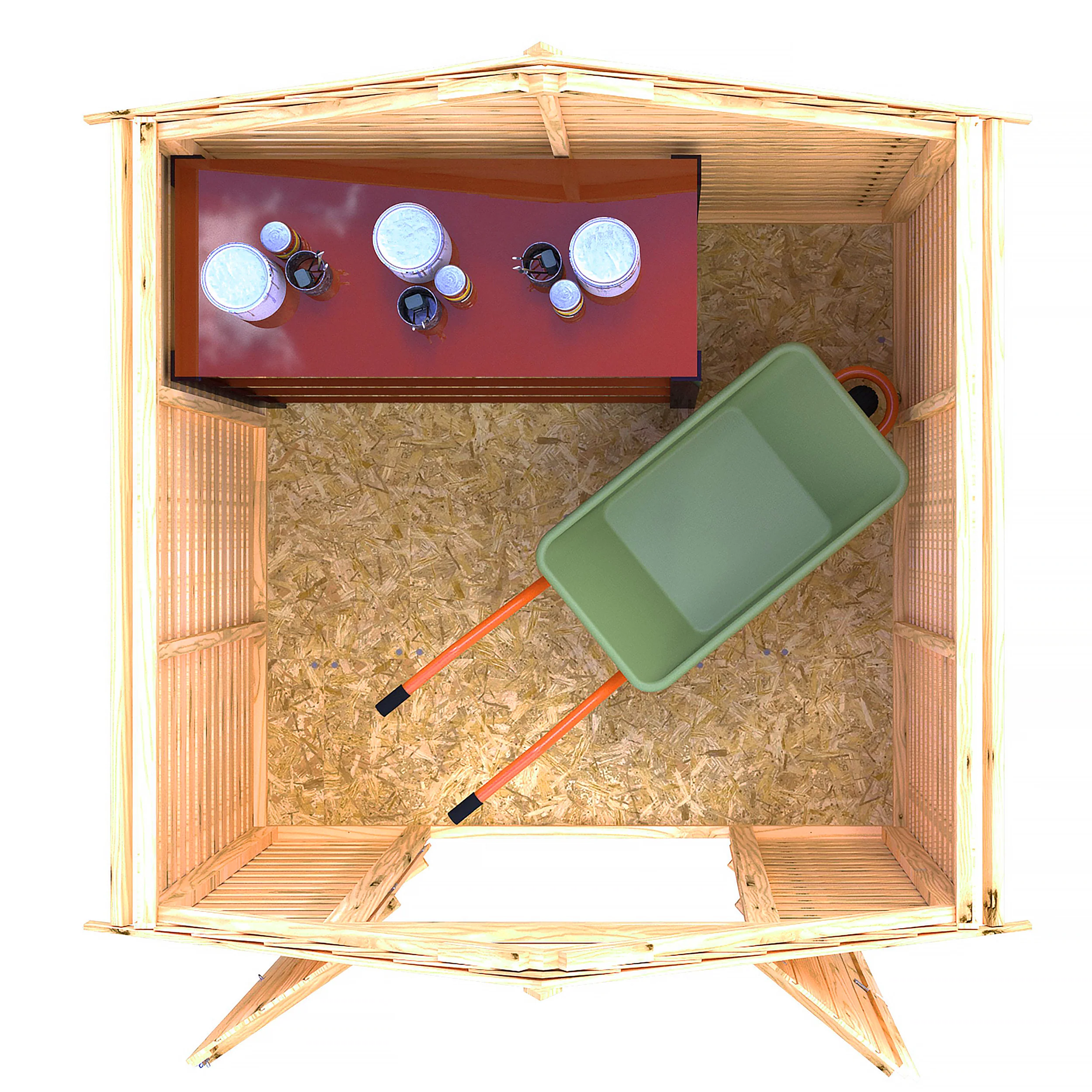 Garden Value Overlap 6 X 6 Double Door Shed - Image 5