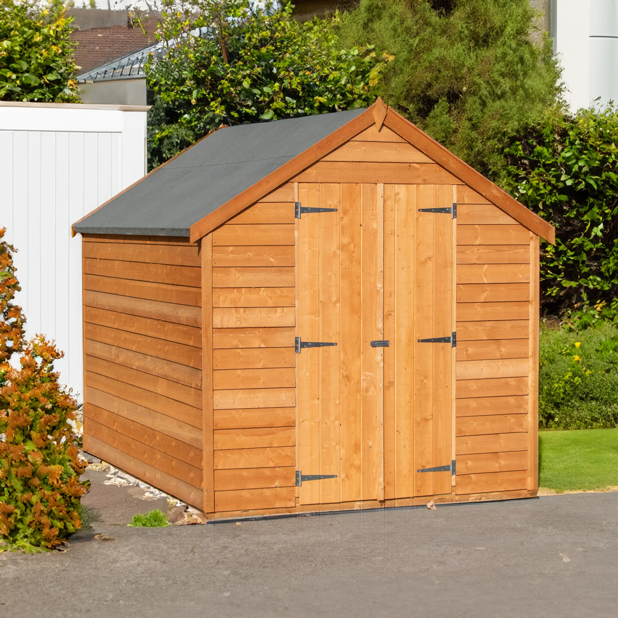 Garden Value Overlap 8 X 6 Double Door Shed - Image 2