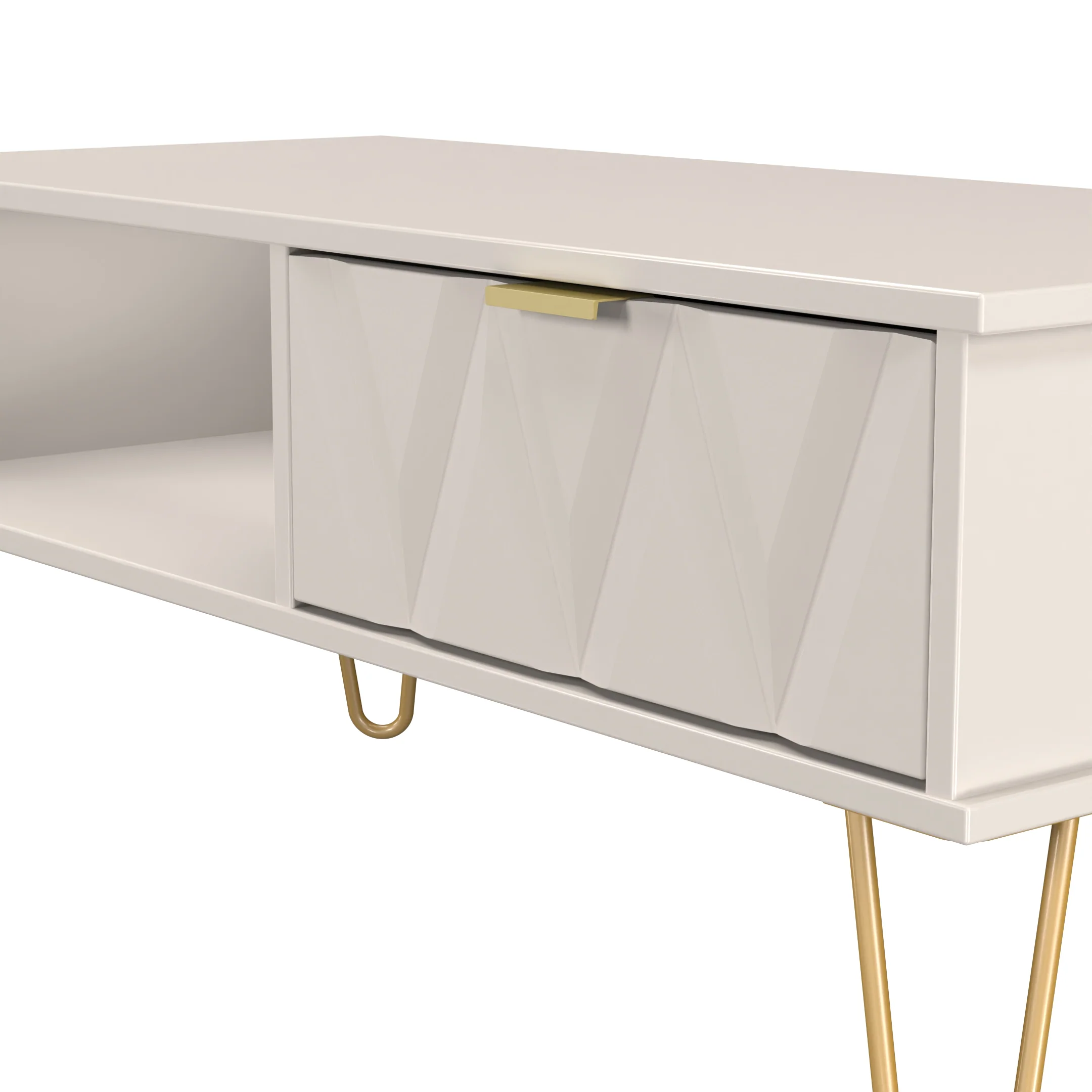 Glitz Ready Assembled 1 Drawer Coffee Table in Kashmir Matt - Image 4