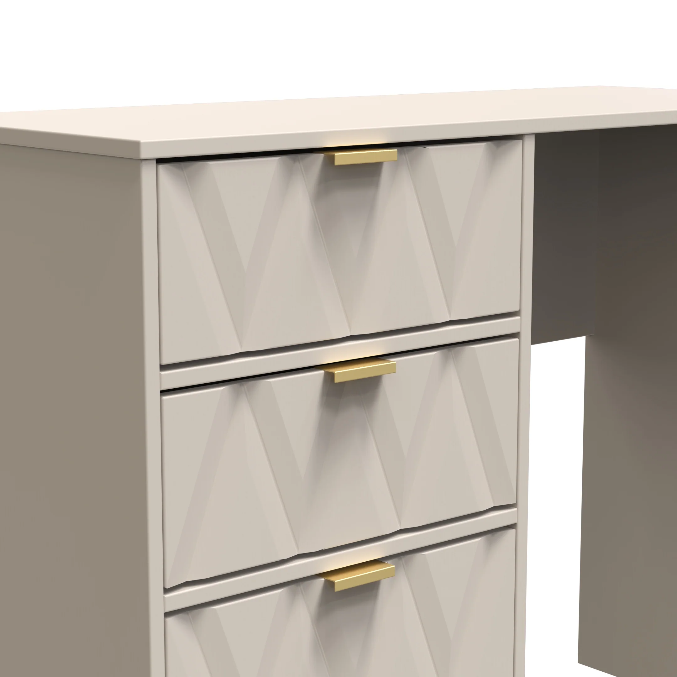 Glitz Ready Assembled 4 Drawer Vanity in Kashmir Matt - Image 7