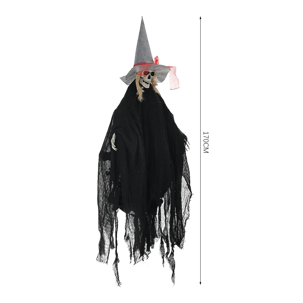 Halloween Voice-Activated Hanging Witch - Image 9