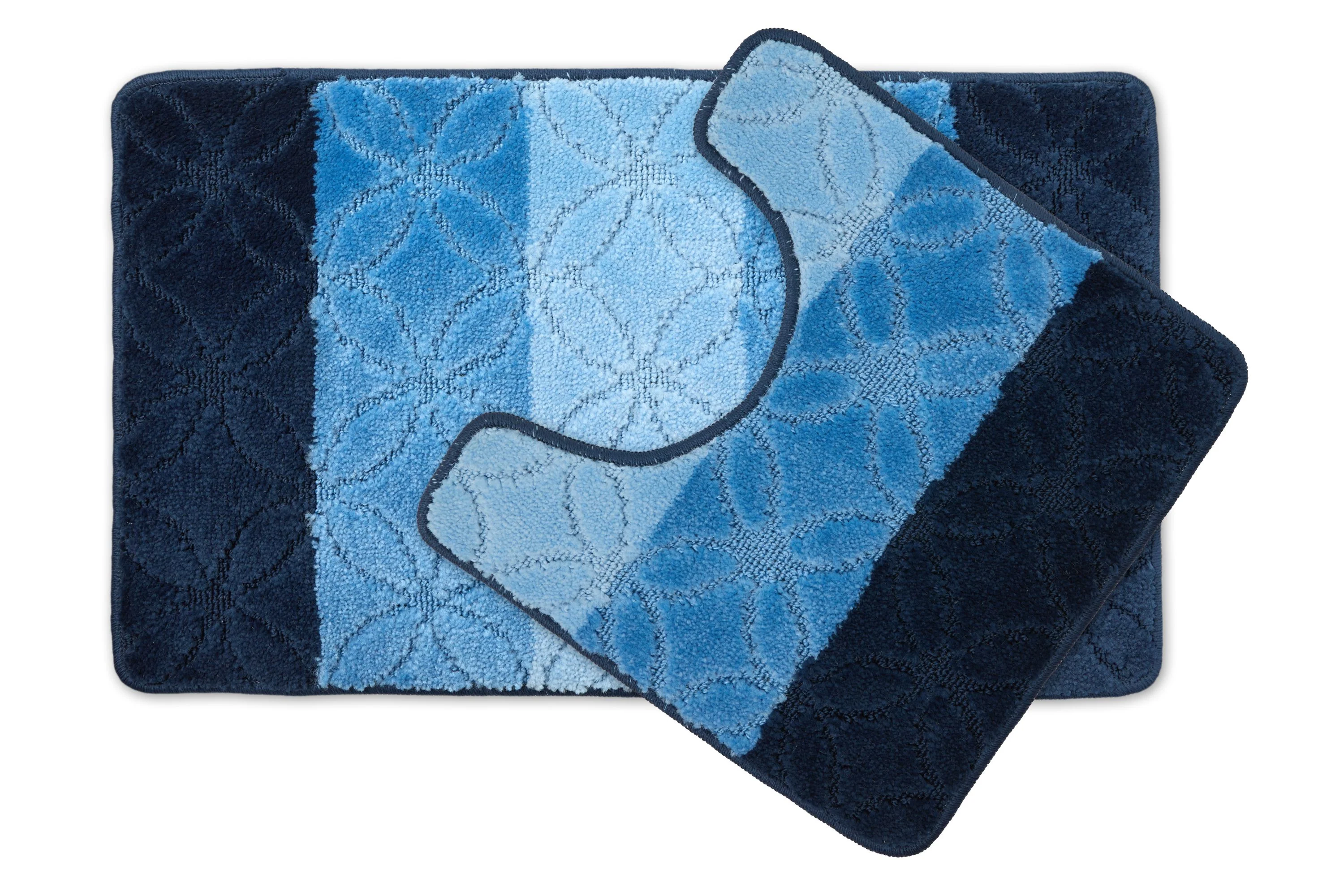 Halo - Tonal Stripe 2pc Bath set in Blue
