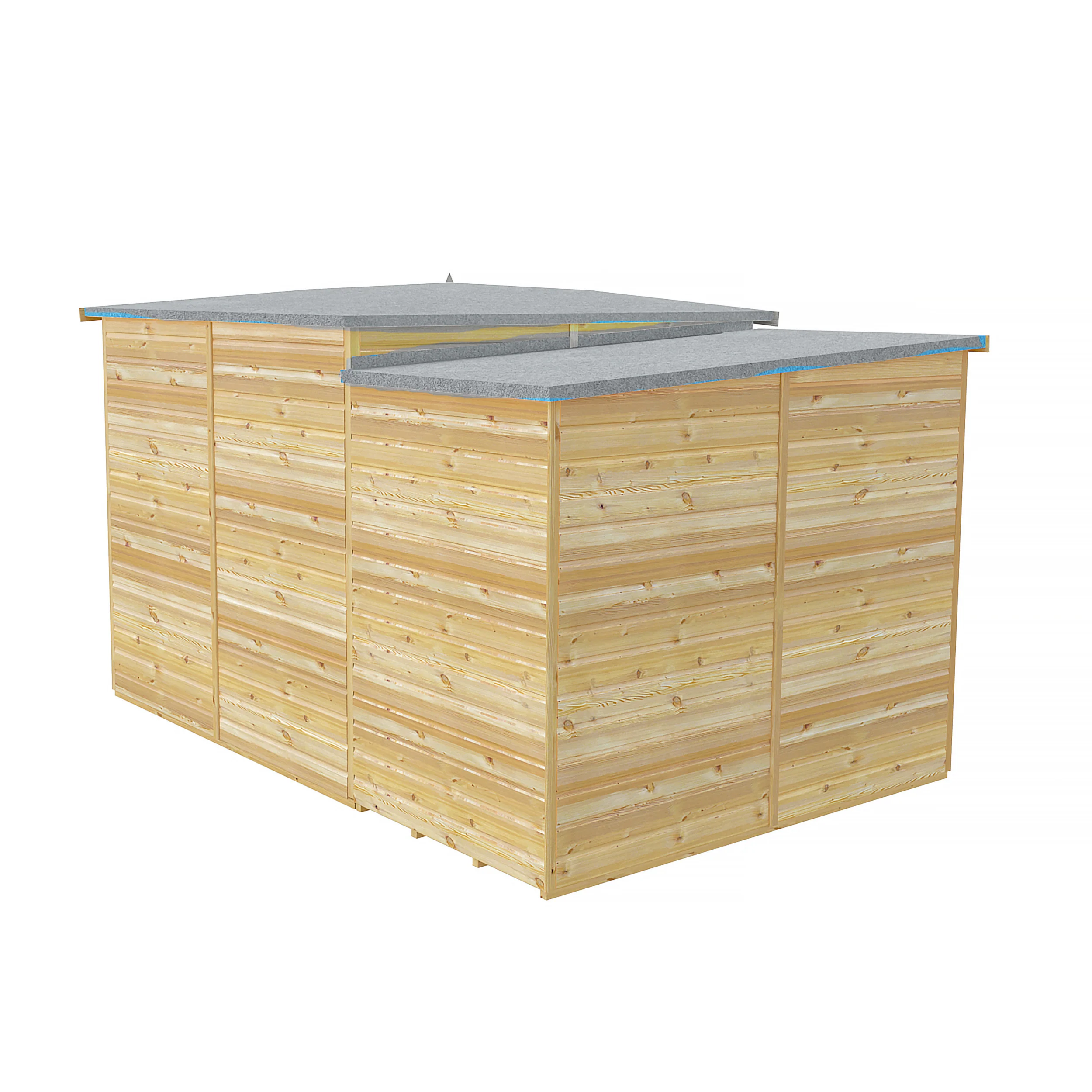 Hampton Corner Summerhouse With Side Shed - Image 12