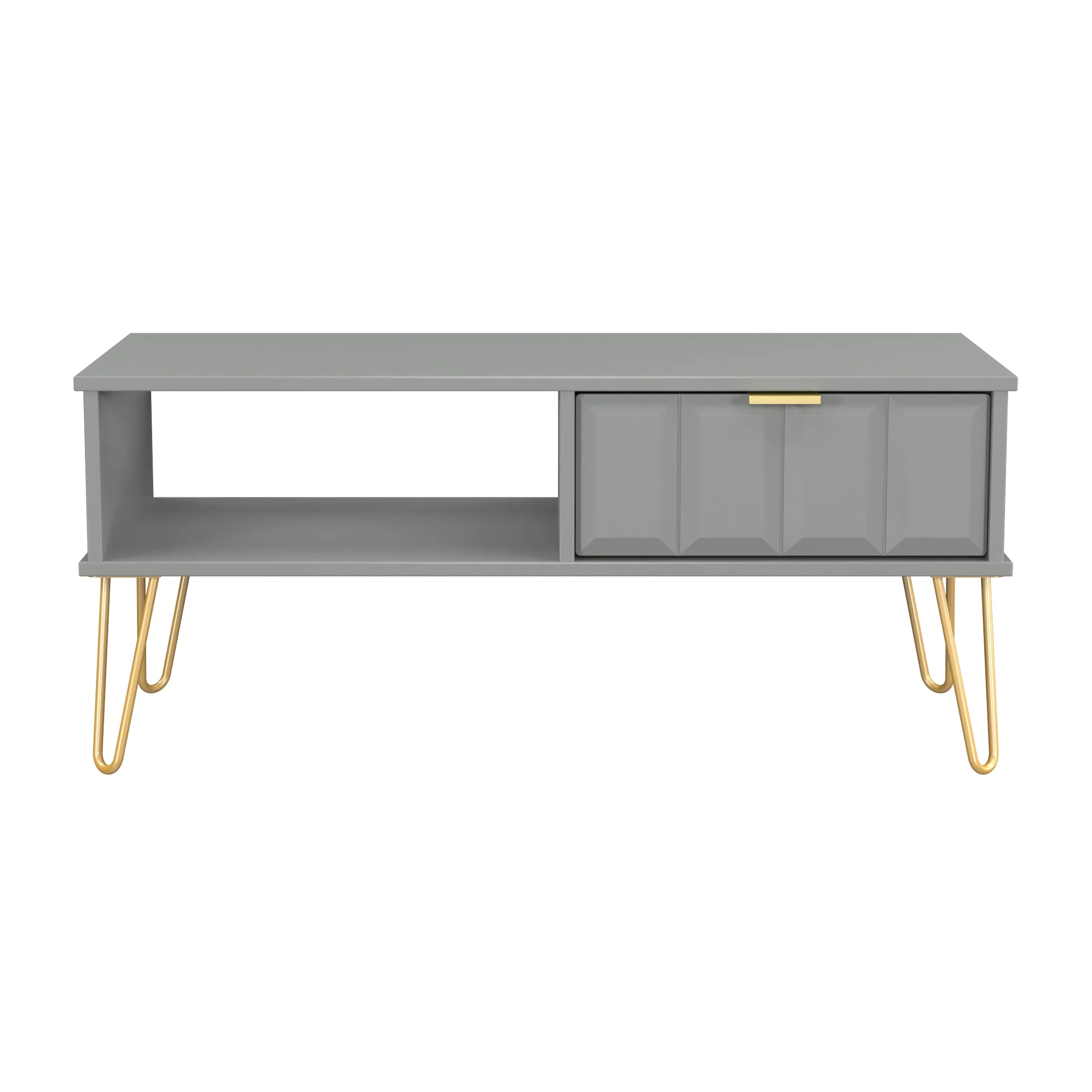 Hanover Ready Assembled 1 Drawer Coffee Table in Dusk Grey - Image 2