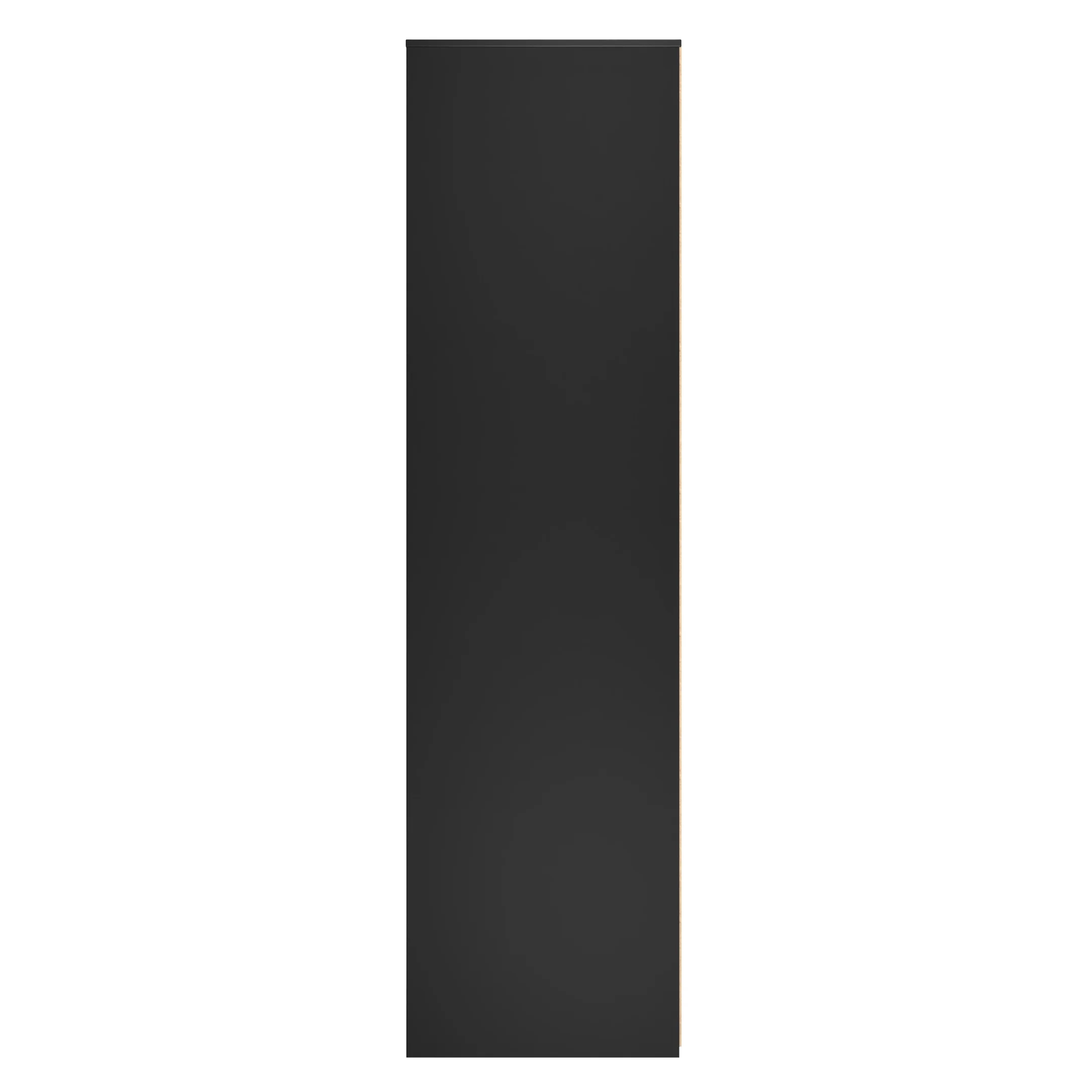 Hanover Ready Assembled 2 Door Wardrobe In Deep Black & Black Matt - Image 2
