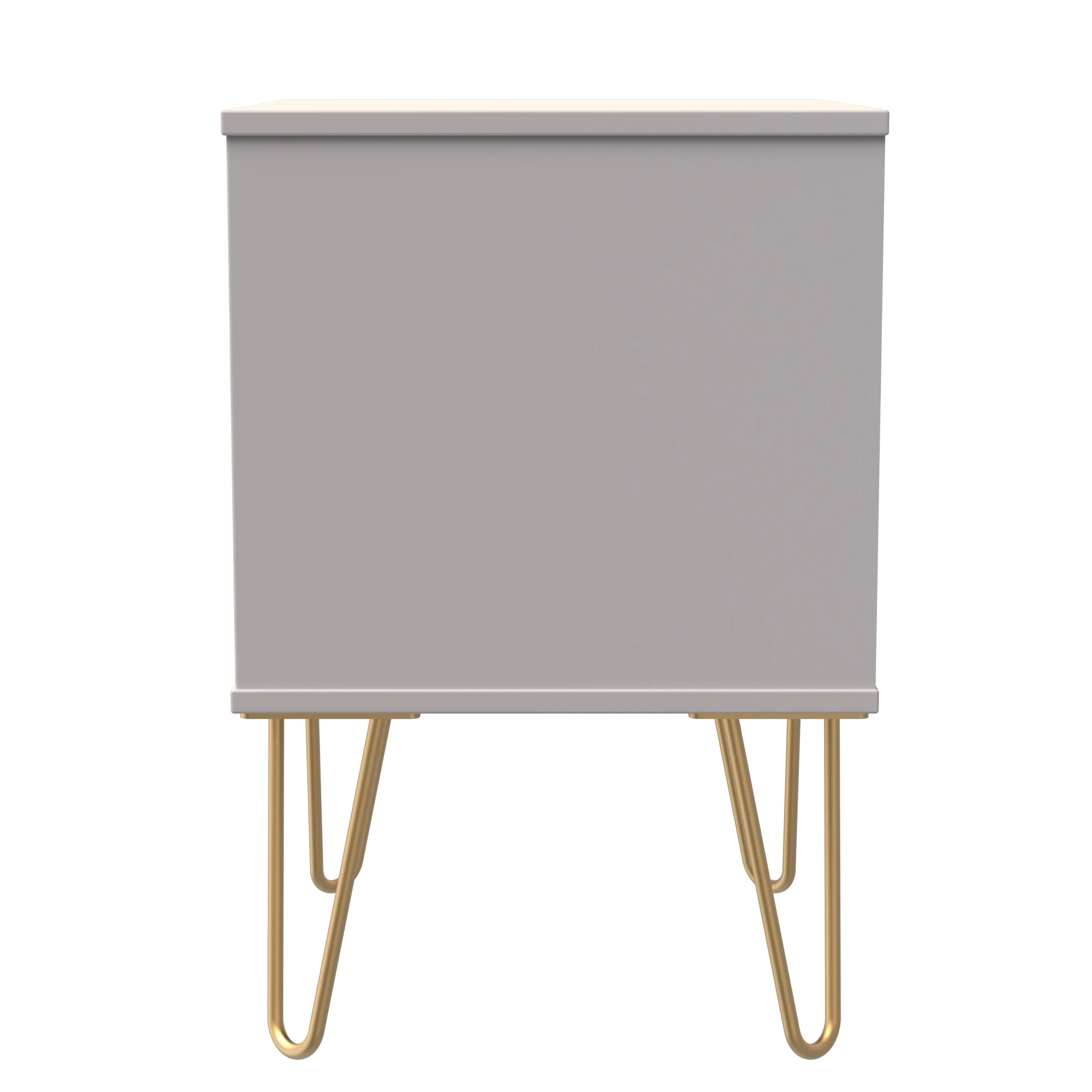 Hanover Ready Assembled 2 Drawer Bedside Cabinet in Kashmir Matt - Image 2