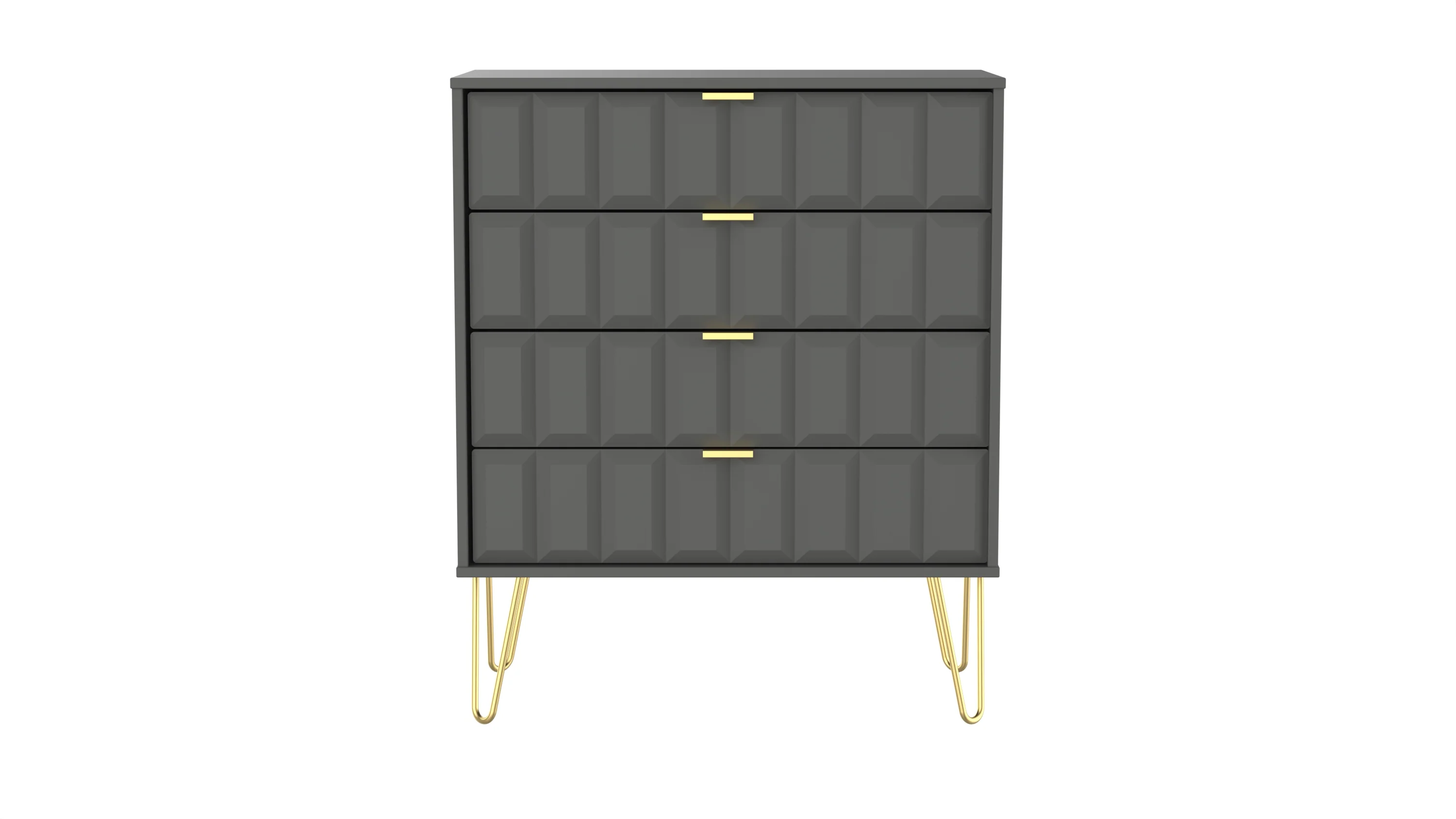 Hanover Ready Assembled 4 Drawer Chest in Dusk Grey - Image 7