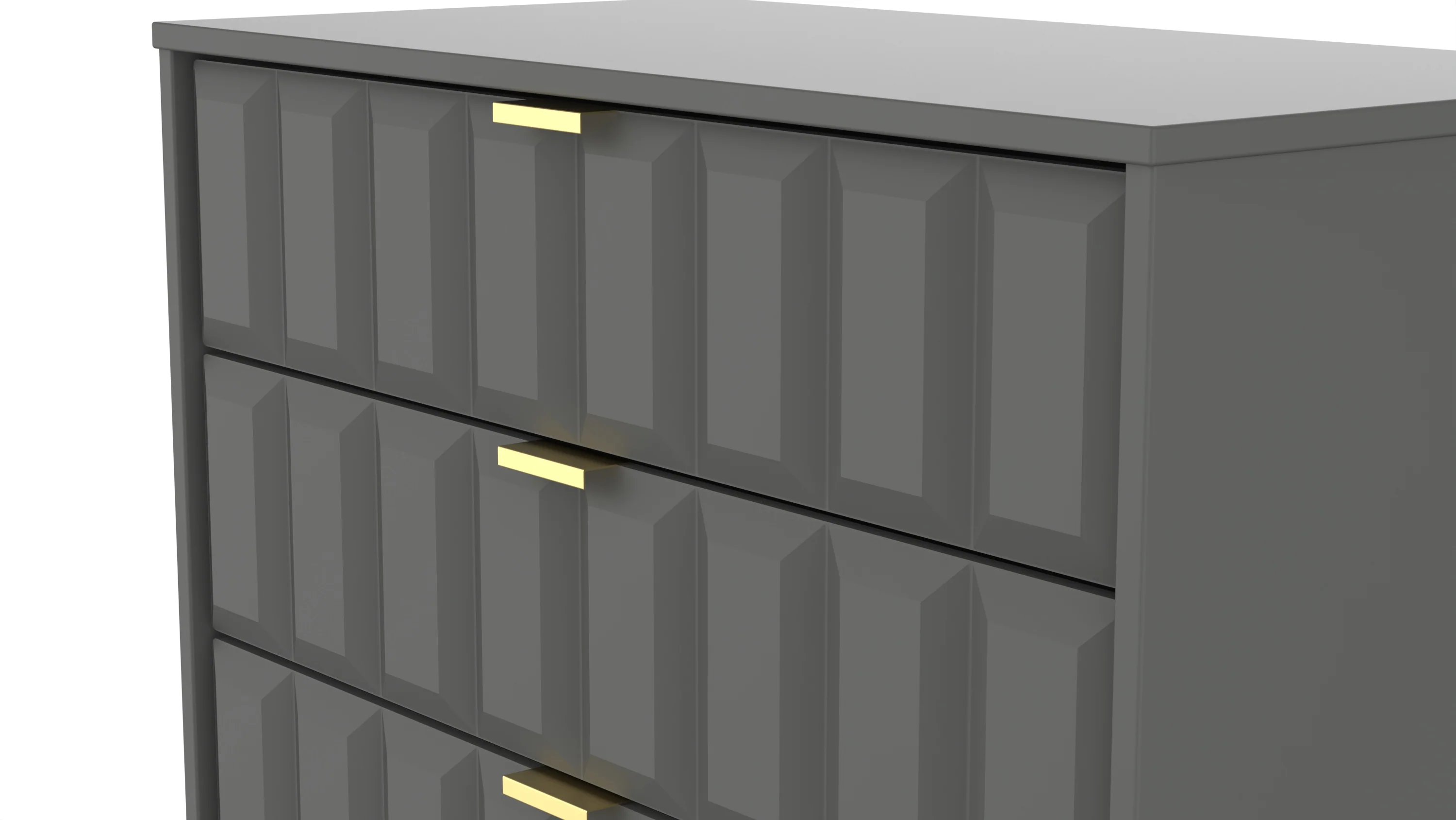 Hanover Ready Assembled 4 Drawer Chest in Dusk Grey - Image 9