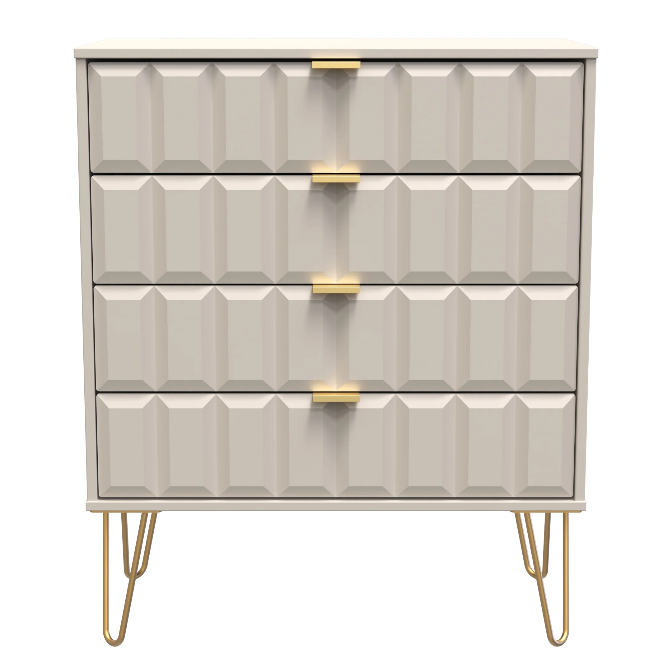 Hanover Ready Assembled 4 Drawer Chest in Kashmir Matt