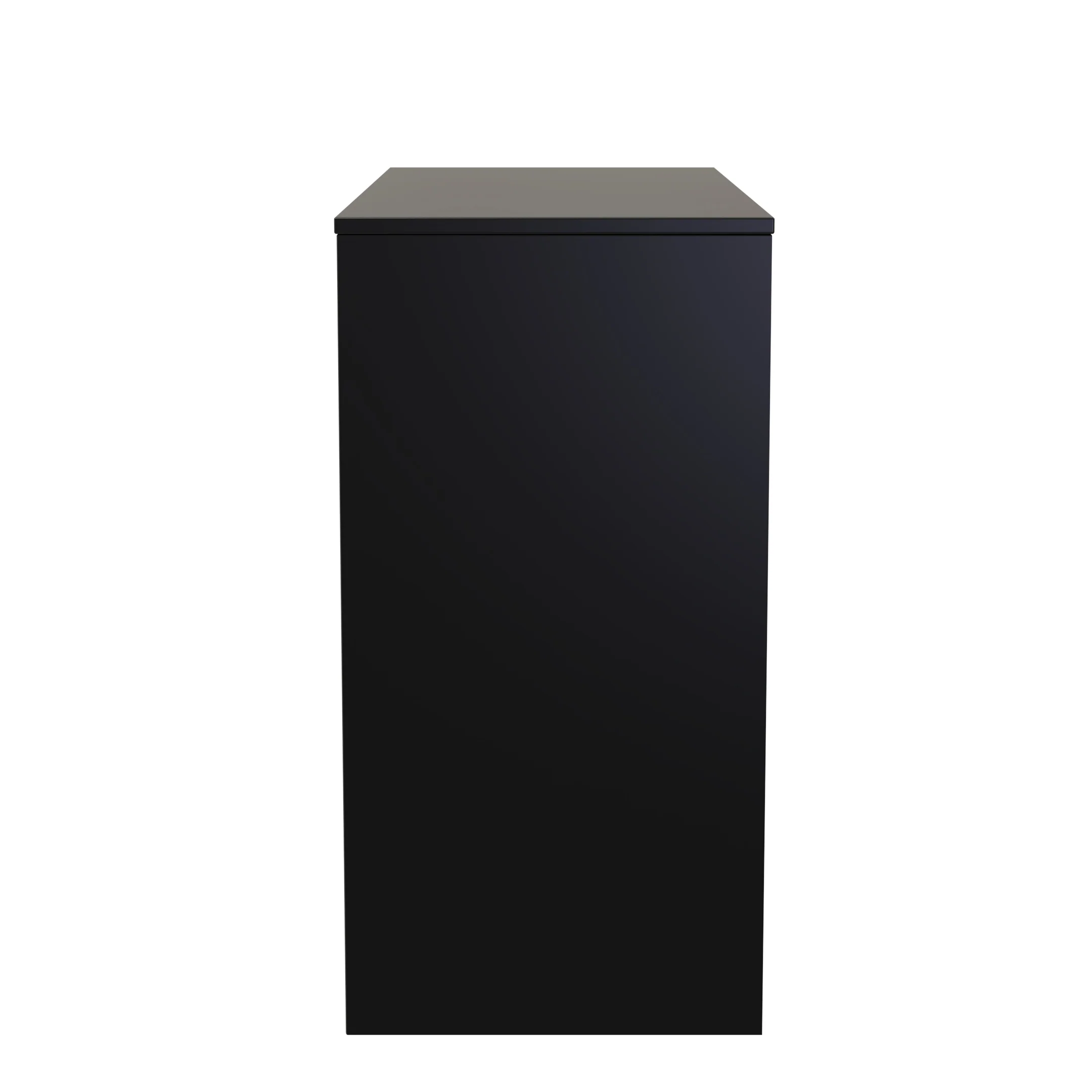 Hanover Ready Assembled 4 Drawer Vanity in Deep Black & Black Matt - Image 3