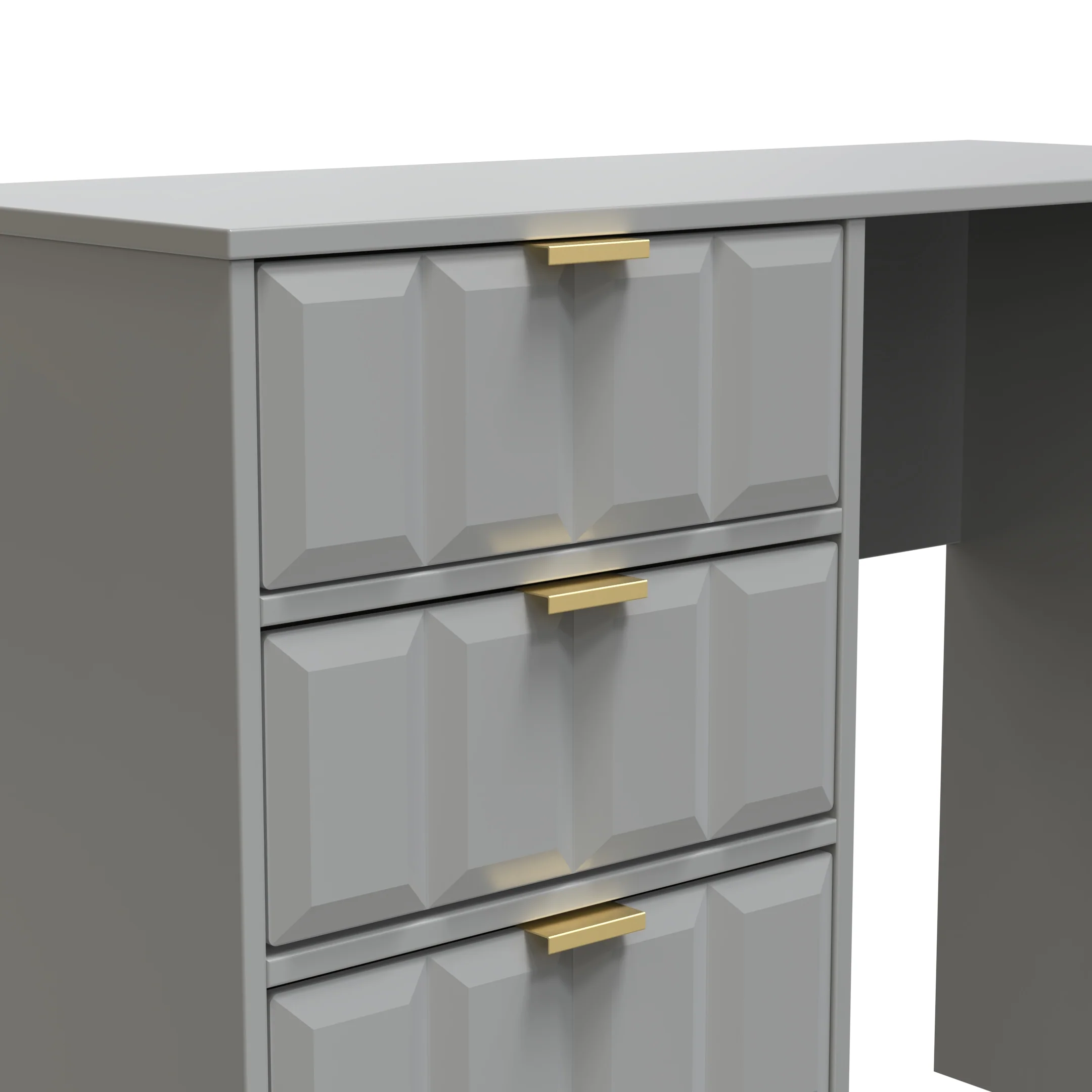 Hanover Ready Assembled 4 Drawer Vanity in Dusk Grey - Image 8