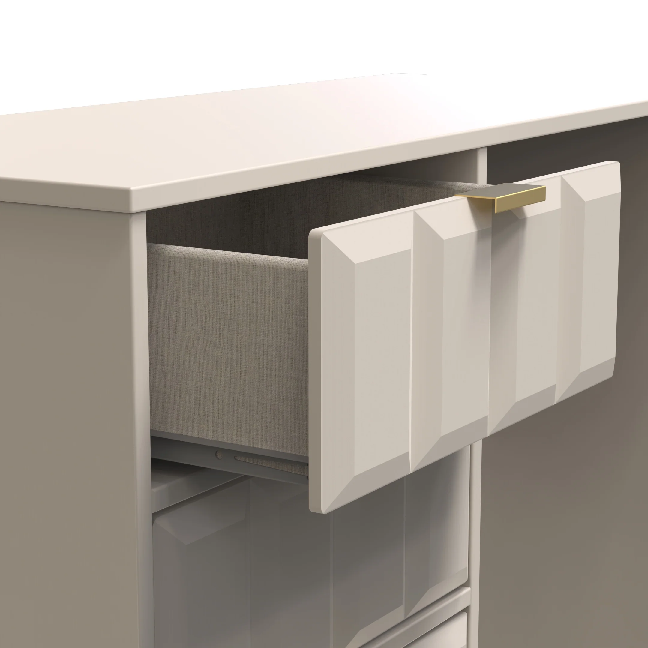Hanover Ready Assembled 4 Drawer Vanity in Kashmir Matt - Image 9