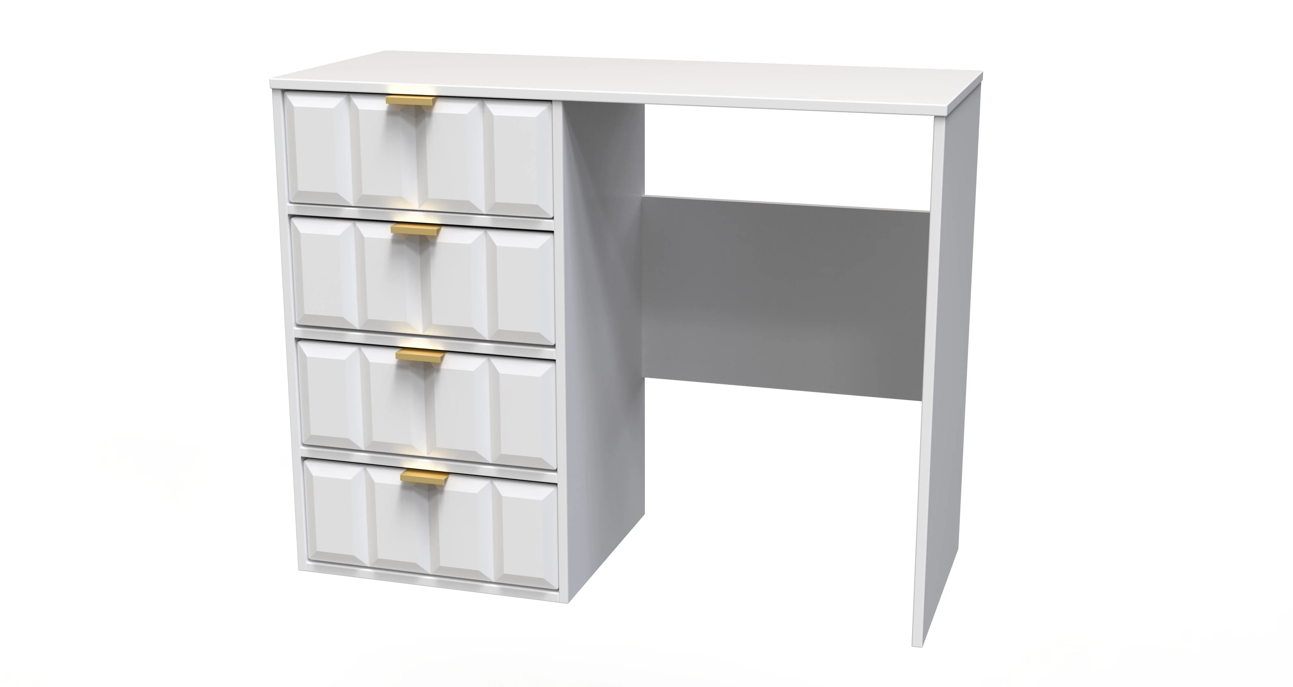 Hanover Ready Assembled 4 Drawer Vanity in White Matt - Image 7