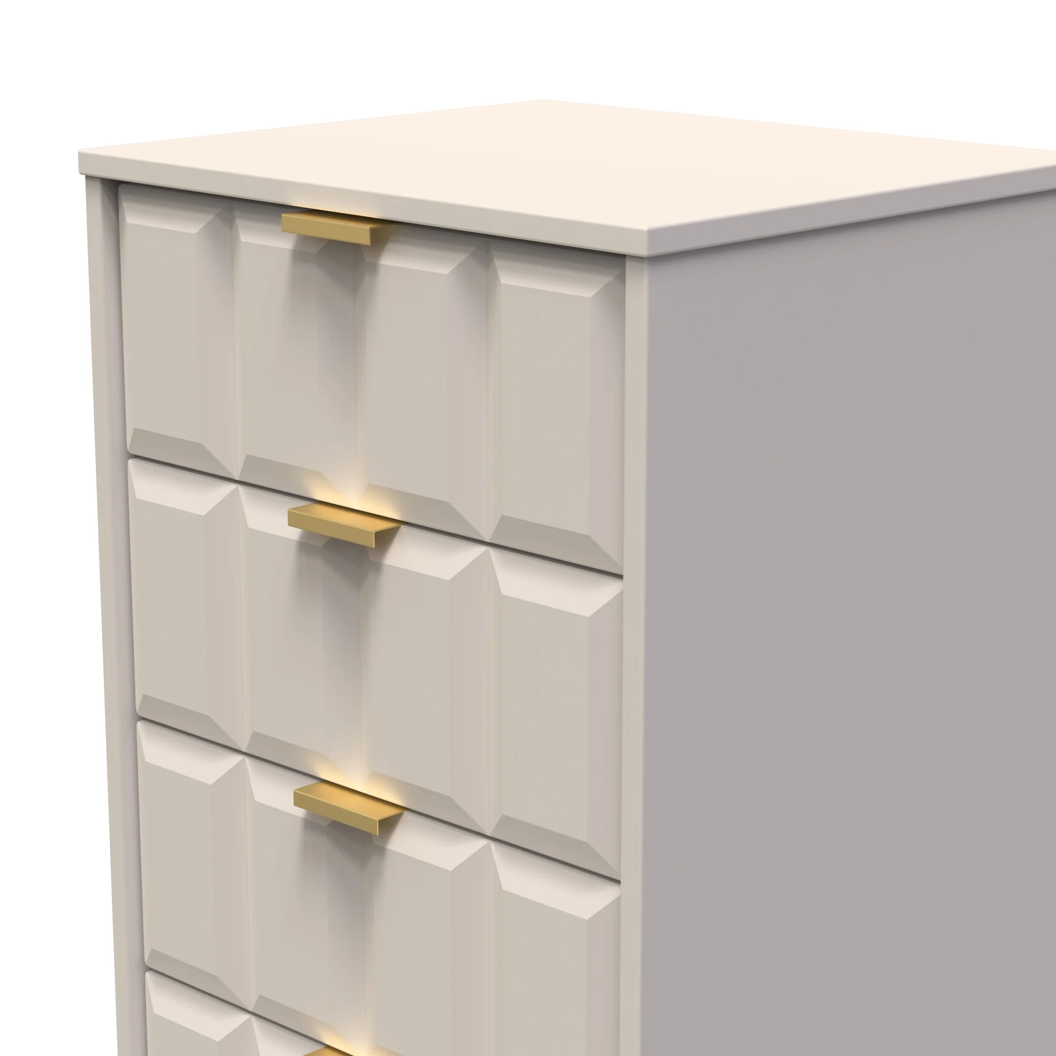 Hanover Ready Assembled 5 Drawer Tallboy in Kashmir Matt - Image 5