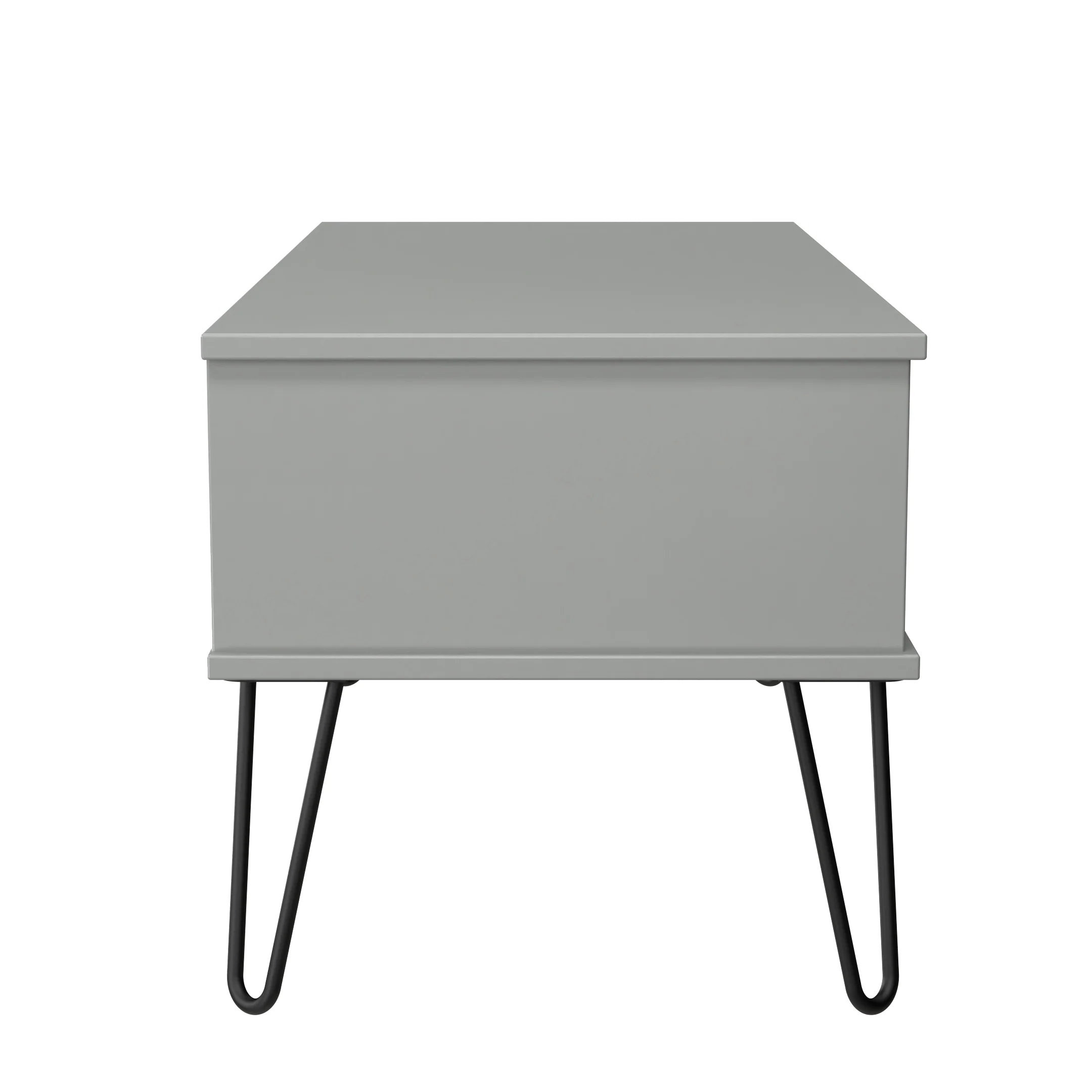 Harlequin 1 Drawer Coffee Table in Dusk Grey - Ready Assembled - Image 3