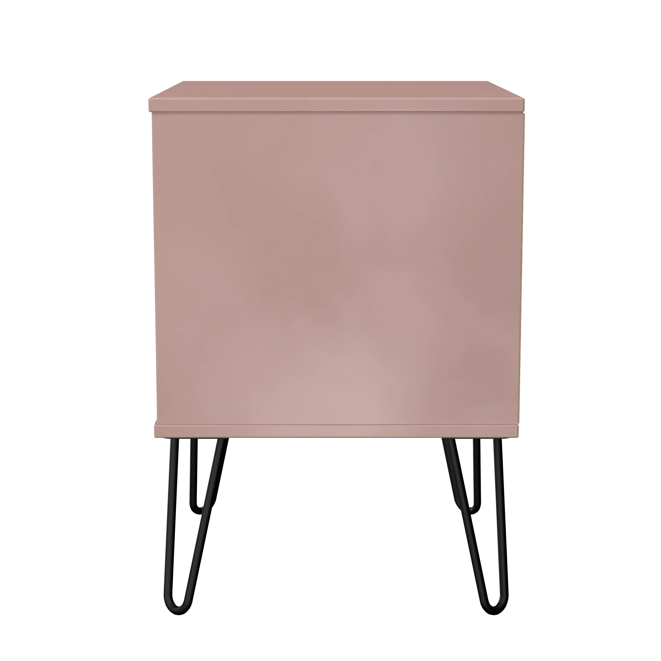Harlequin 2 Drawer Bedside in Kobe Pink - Ready Assembled - Image 3