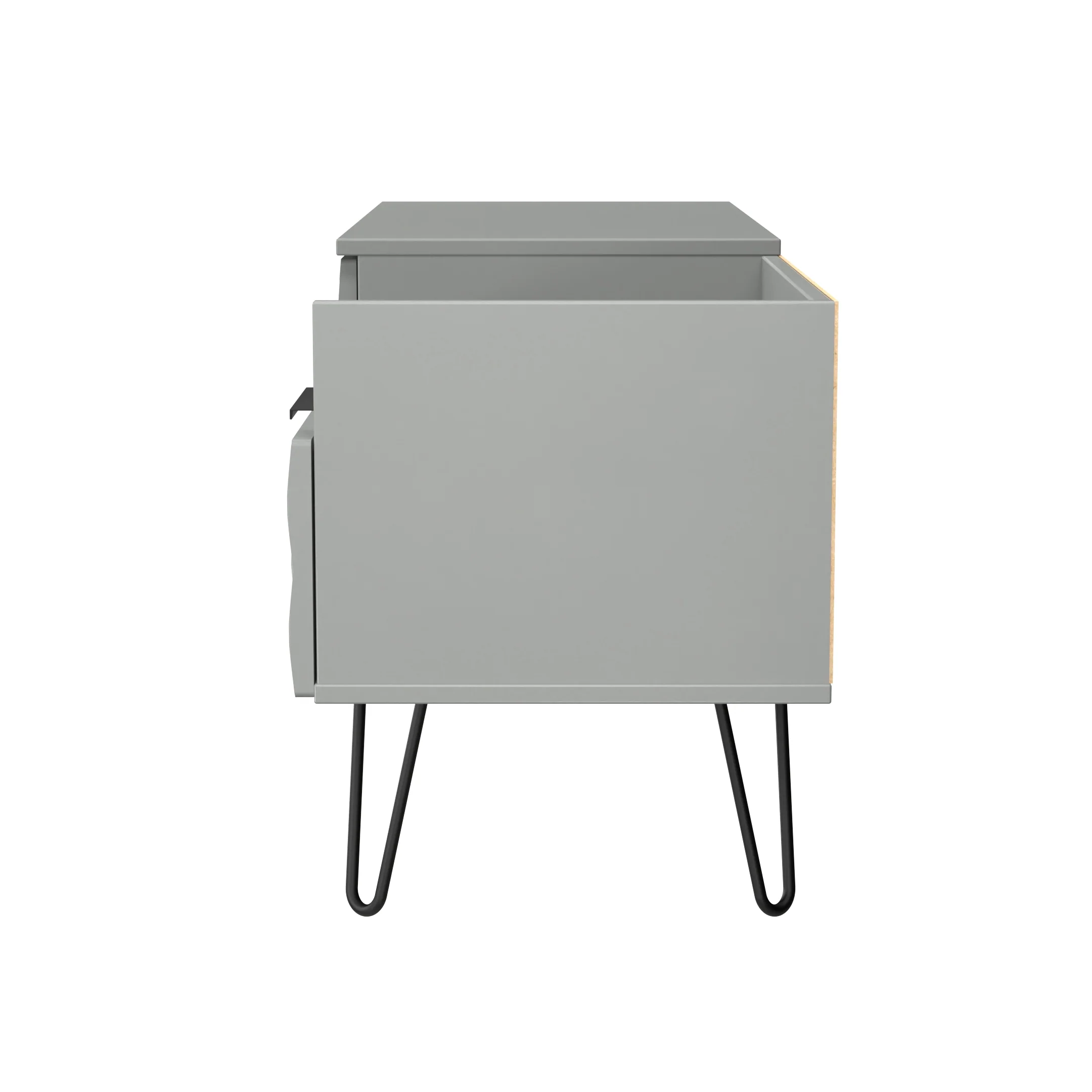 Harlequin 2 Drawer Coffee TV Unit in Dusk Grey - Ready Assembled - Image 3