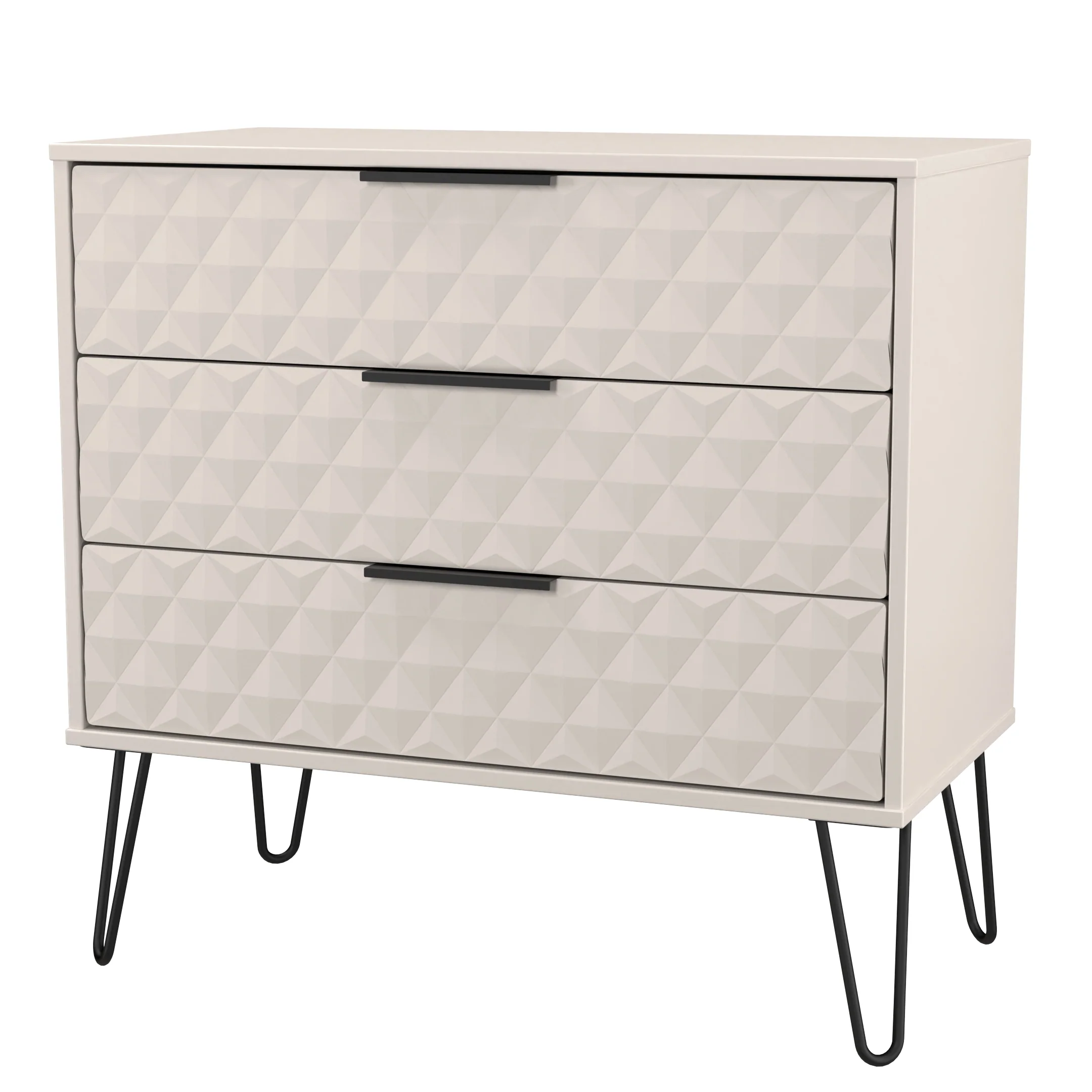 Harlequin 3 Drawer Chest in Kashmir Matt - Ready Assembled - Image 3