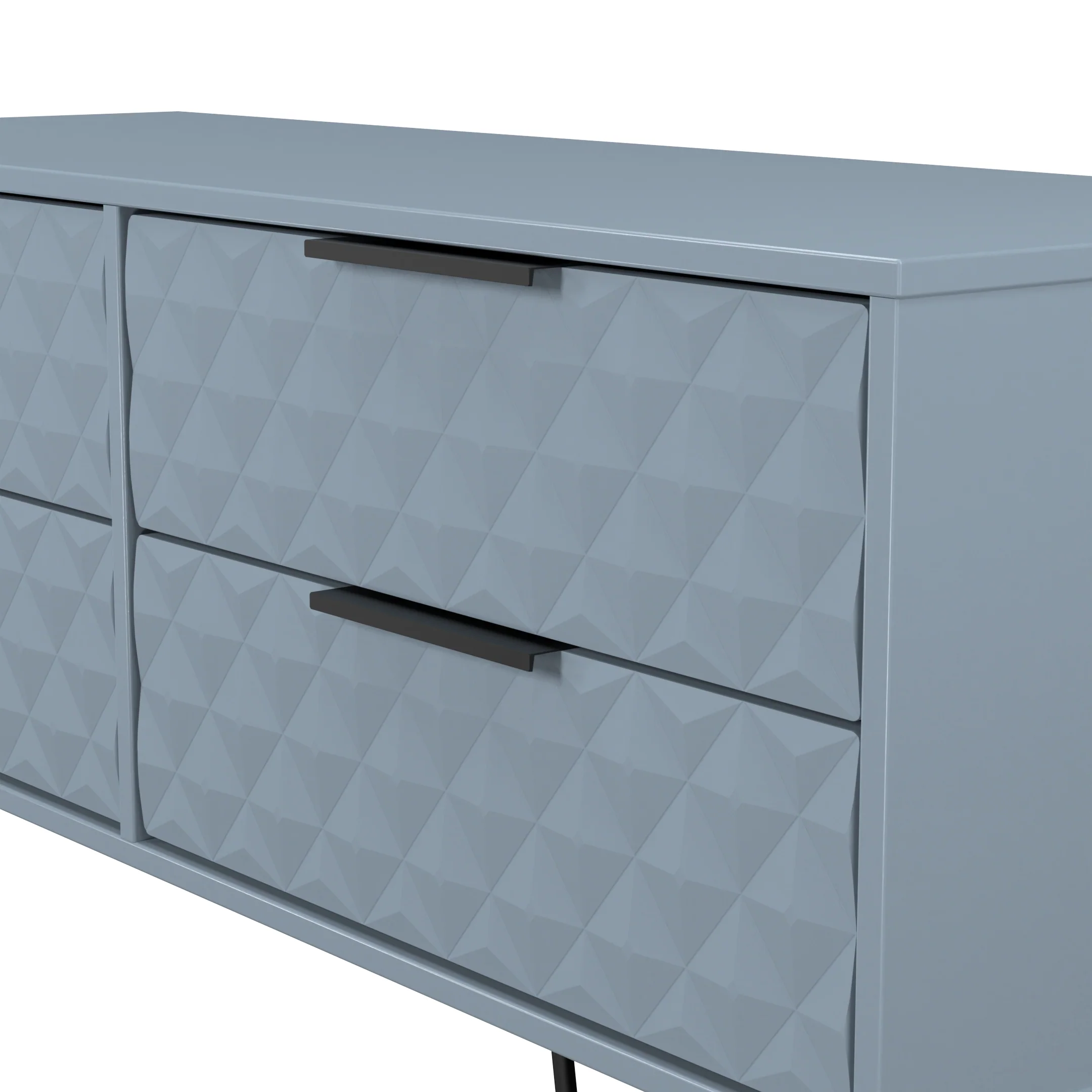 Harlequin 4 Drawer Bedbox in Denim Blue - Ready Assembled - Image 5