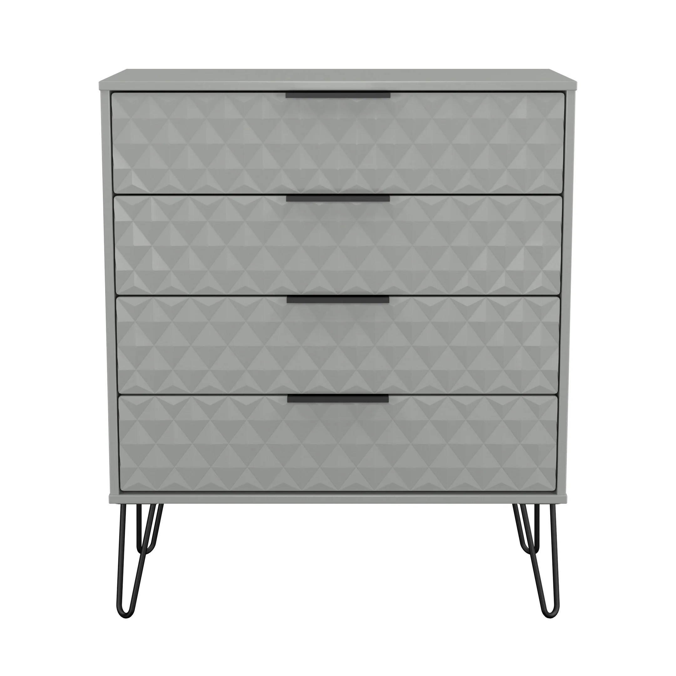 Harlequin 4 Drawer Chest in Dusk Grey - Ready Assembled - Image 2