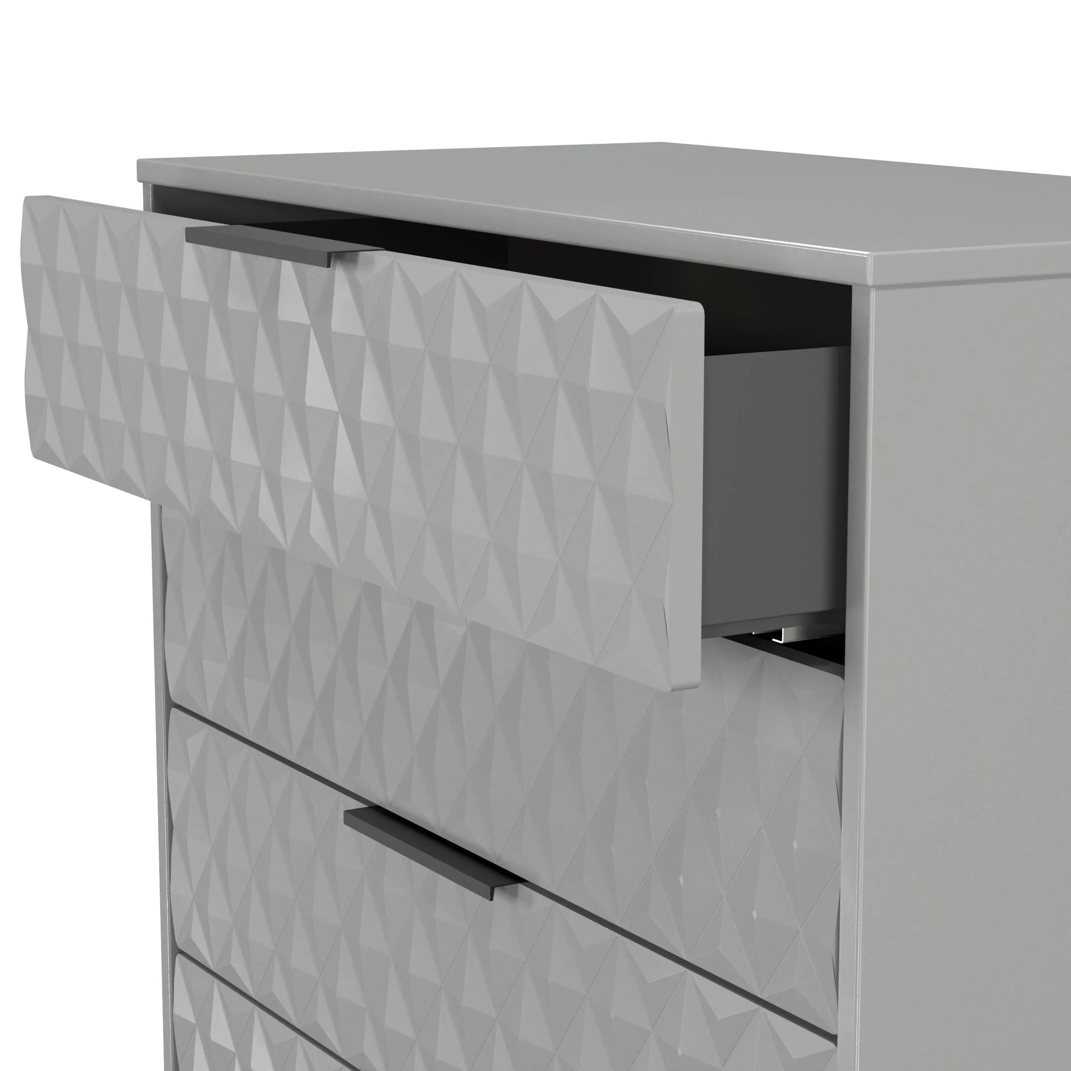Harlequin 4 Drawer Chest in Dusk Grey - Ready Assembled - Image 6