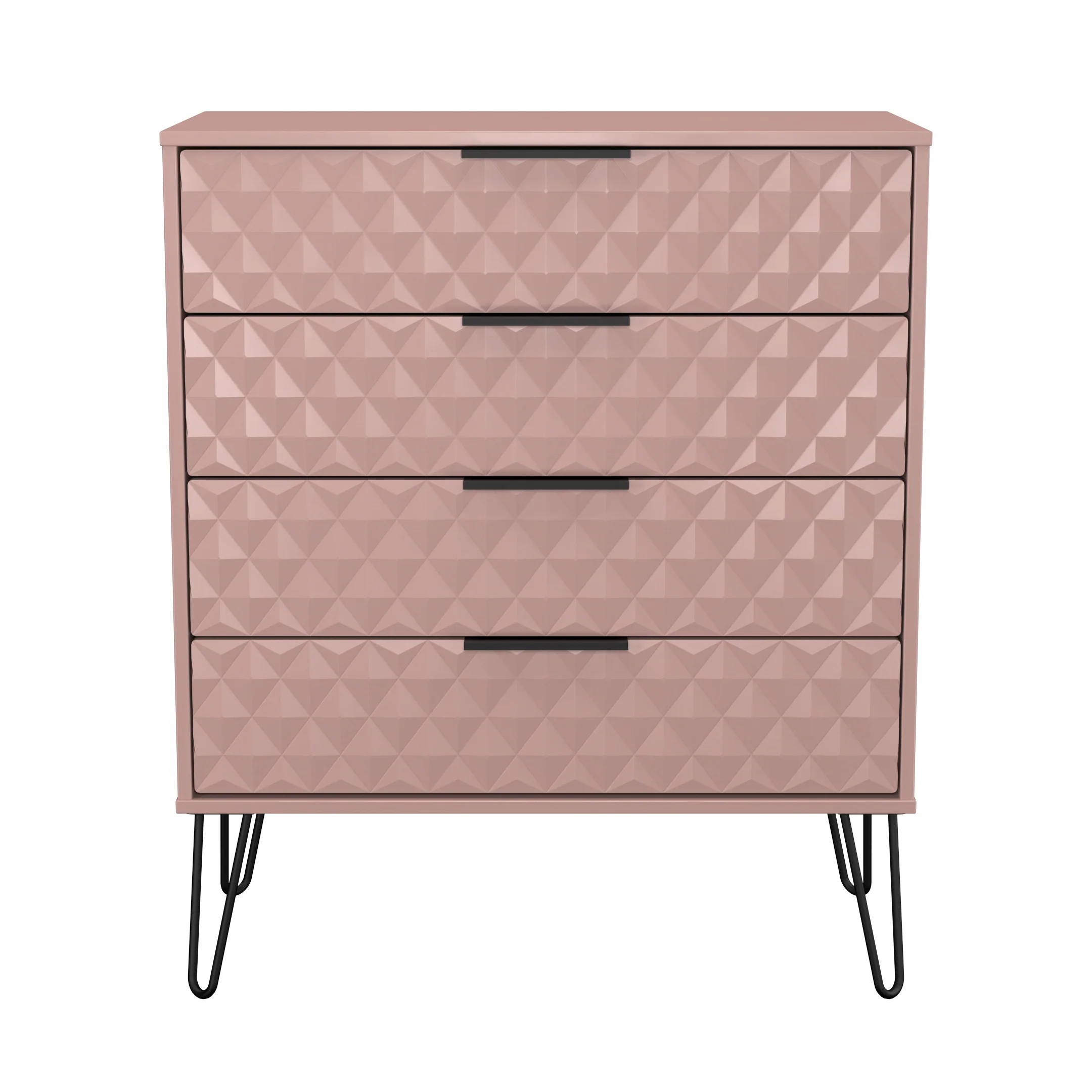 Harlequin 4 Drawer Chest in Kobe Pink - Ready Assembled - Image 2
