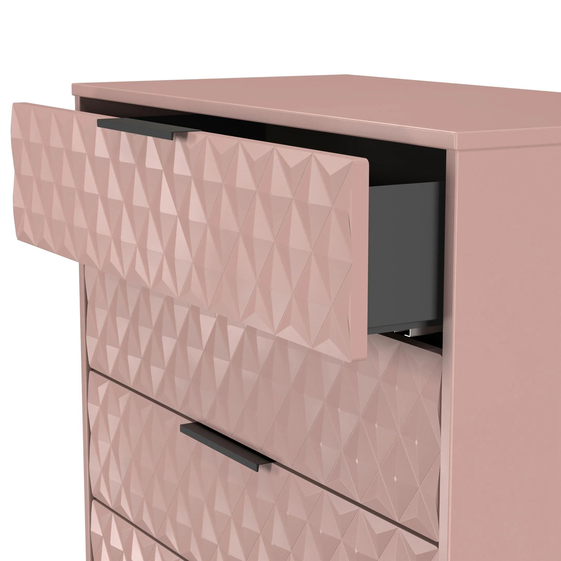 Harlequin 4 Drawer Chest in Kobe Pink - Ready Assembled - Image 6
