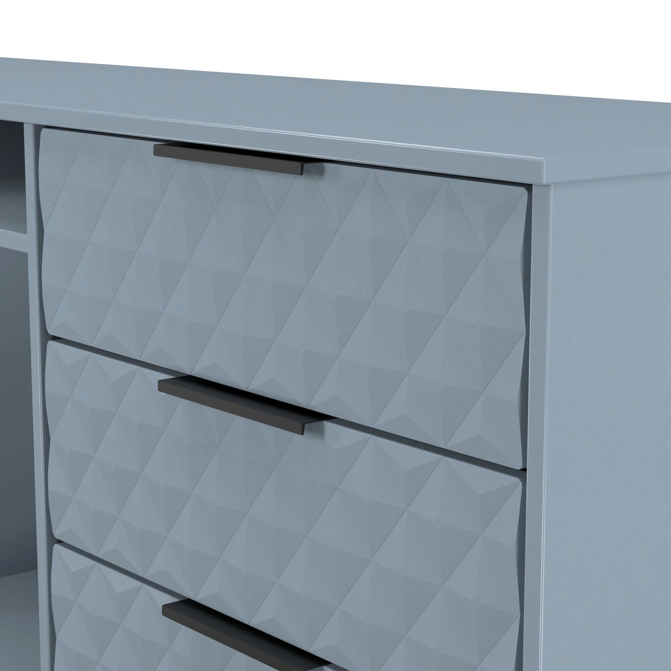 Harlequin 6 Drawer Sideboard in Denim Blue - Ready Assembled - Image 5