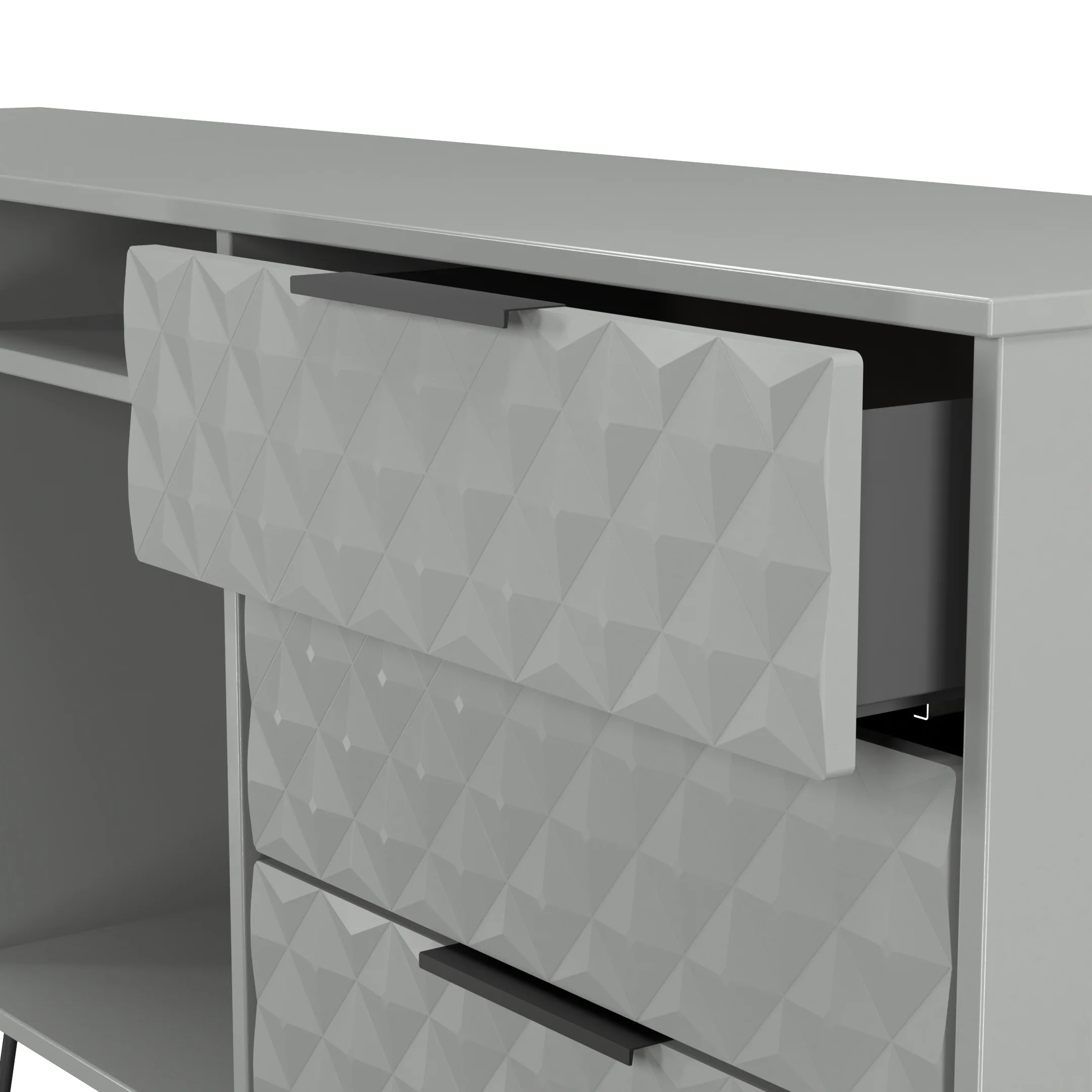 Harlequin 6 Drawer Sideboard in Dusk Grey - Ready Assembled - Image 6