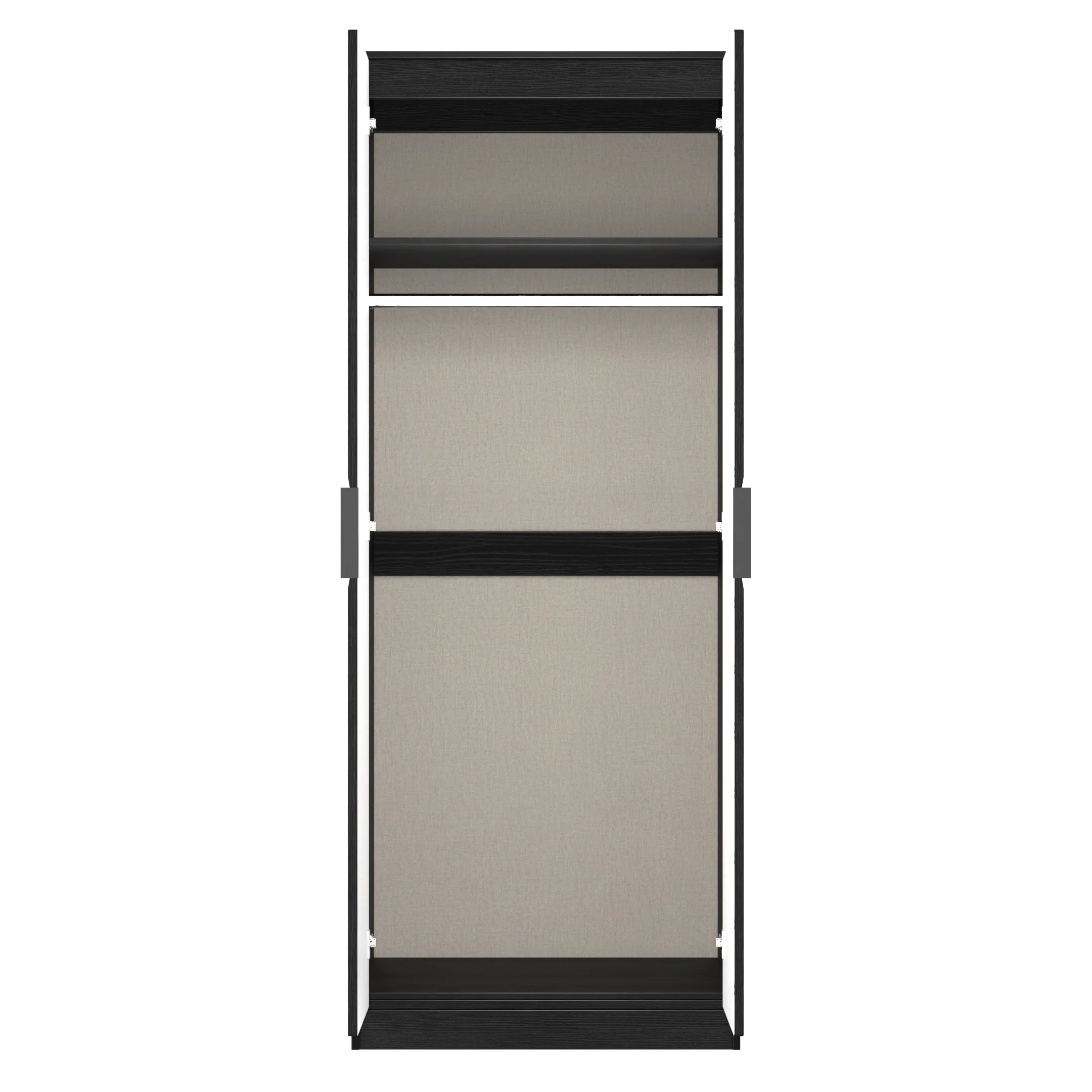 Harlequin Double Wardrobe in Black Ash - Ready Assembled - Image 6