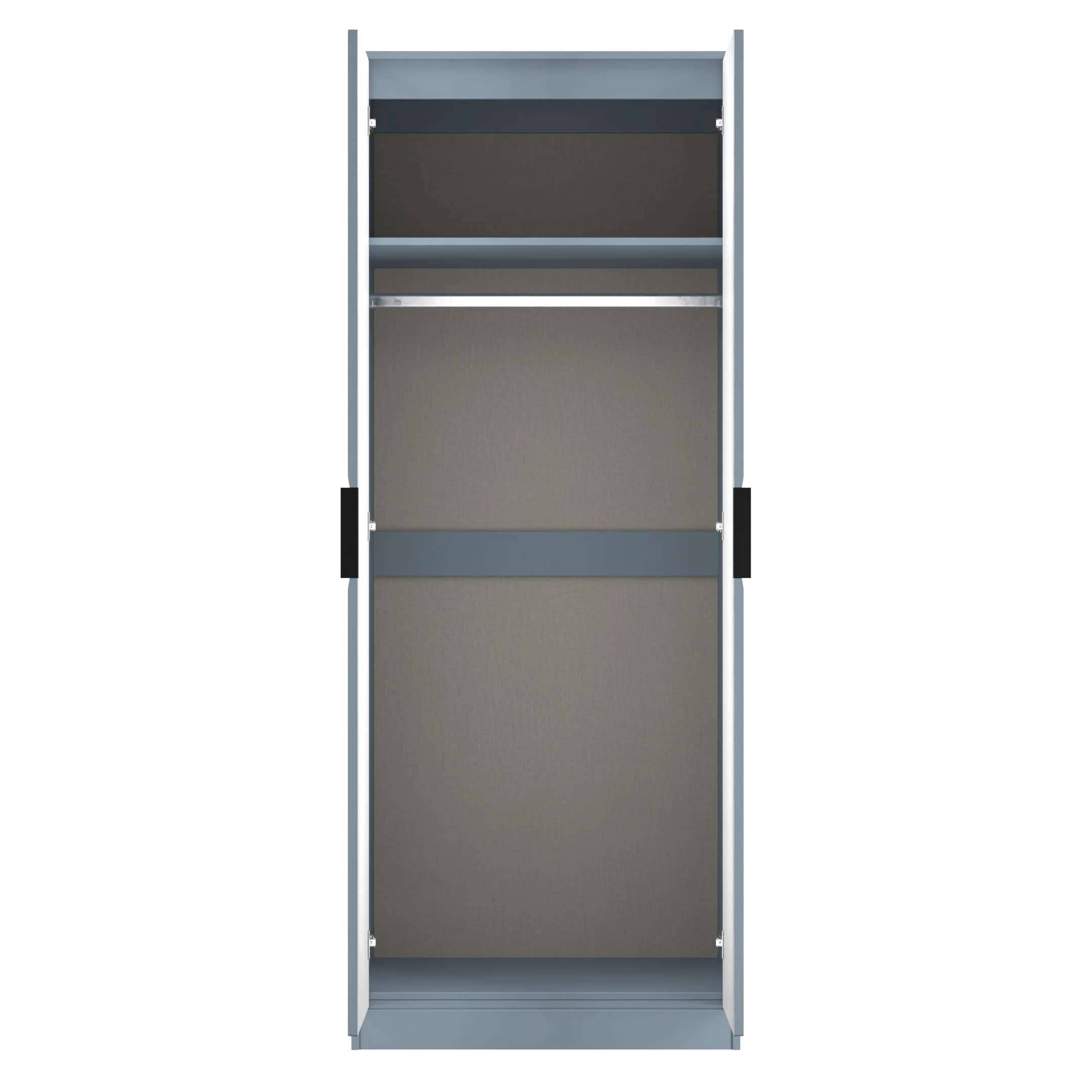 Harlequin Double Wardrobe in Denim Blue - Ready Assembled - Image 7