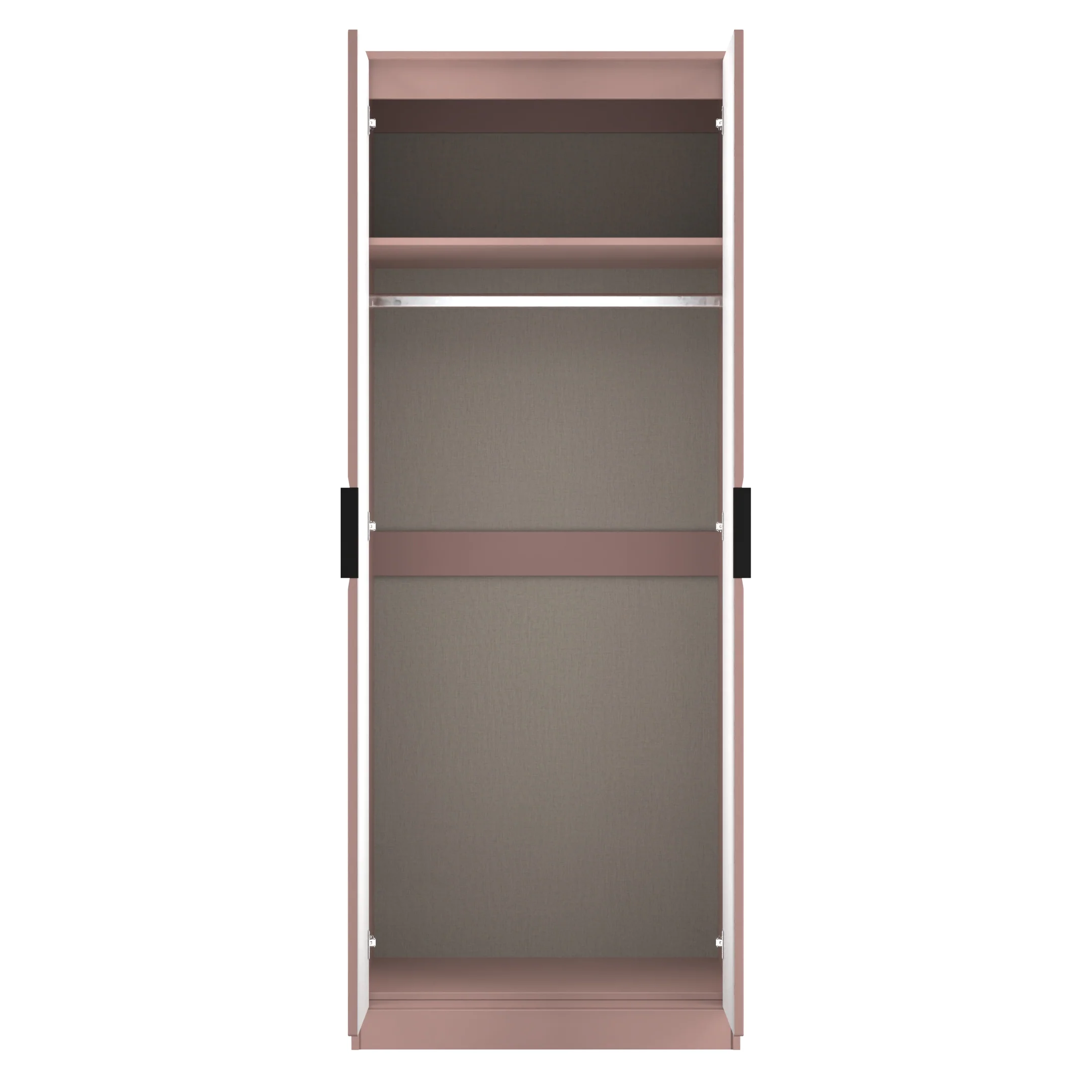 Harlequin Double Wardrobe in Kobe Pink - Ready Assembled - Image 7