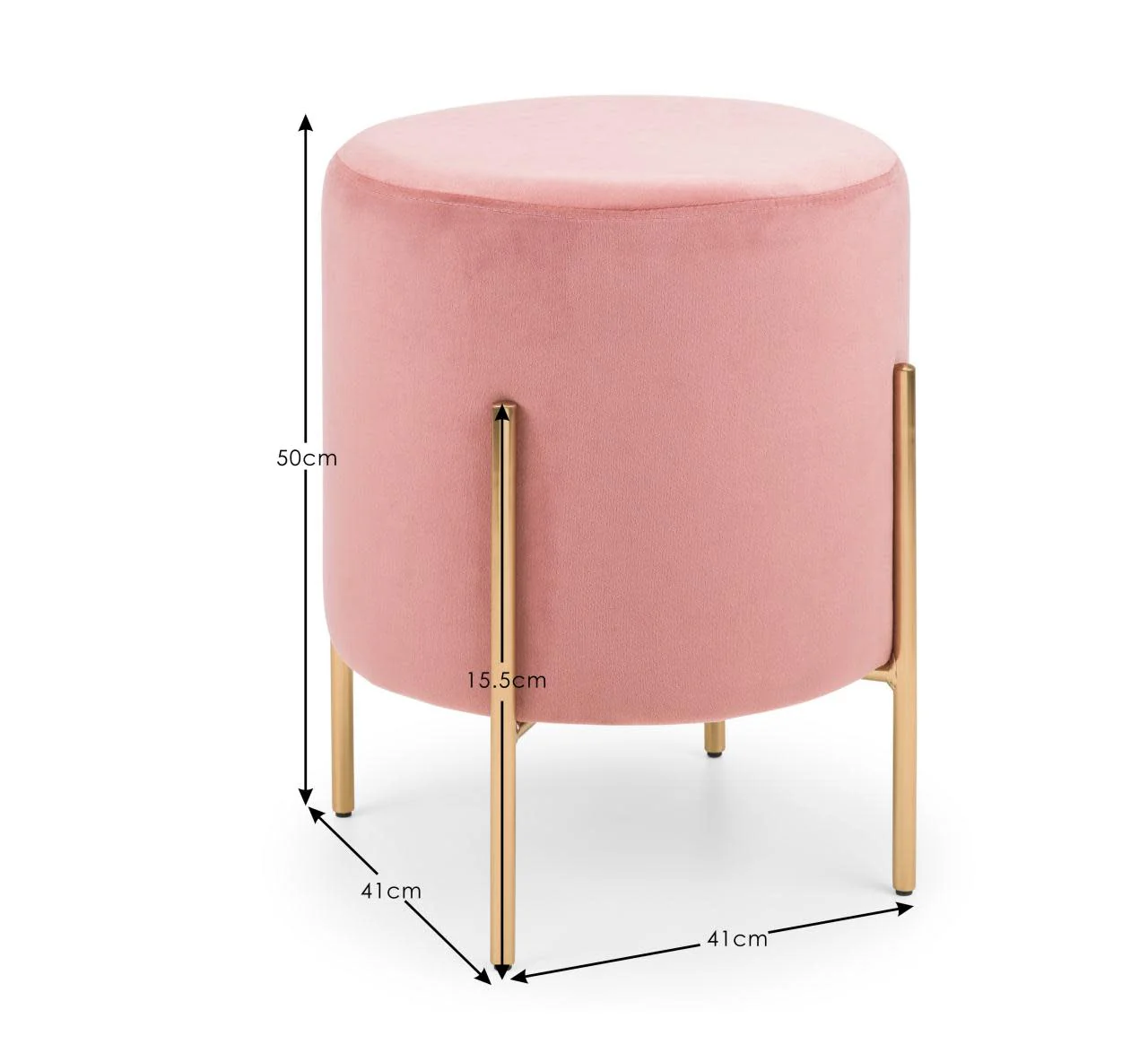 Cambridge Stool - Pink - Image 4