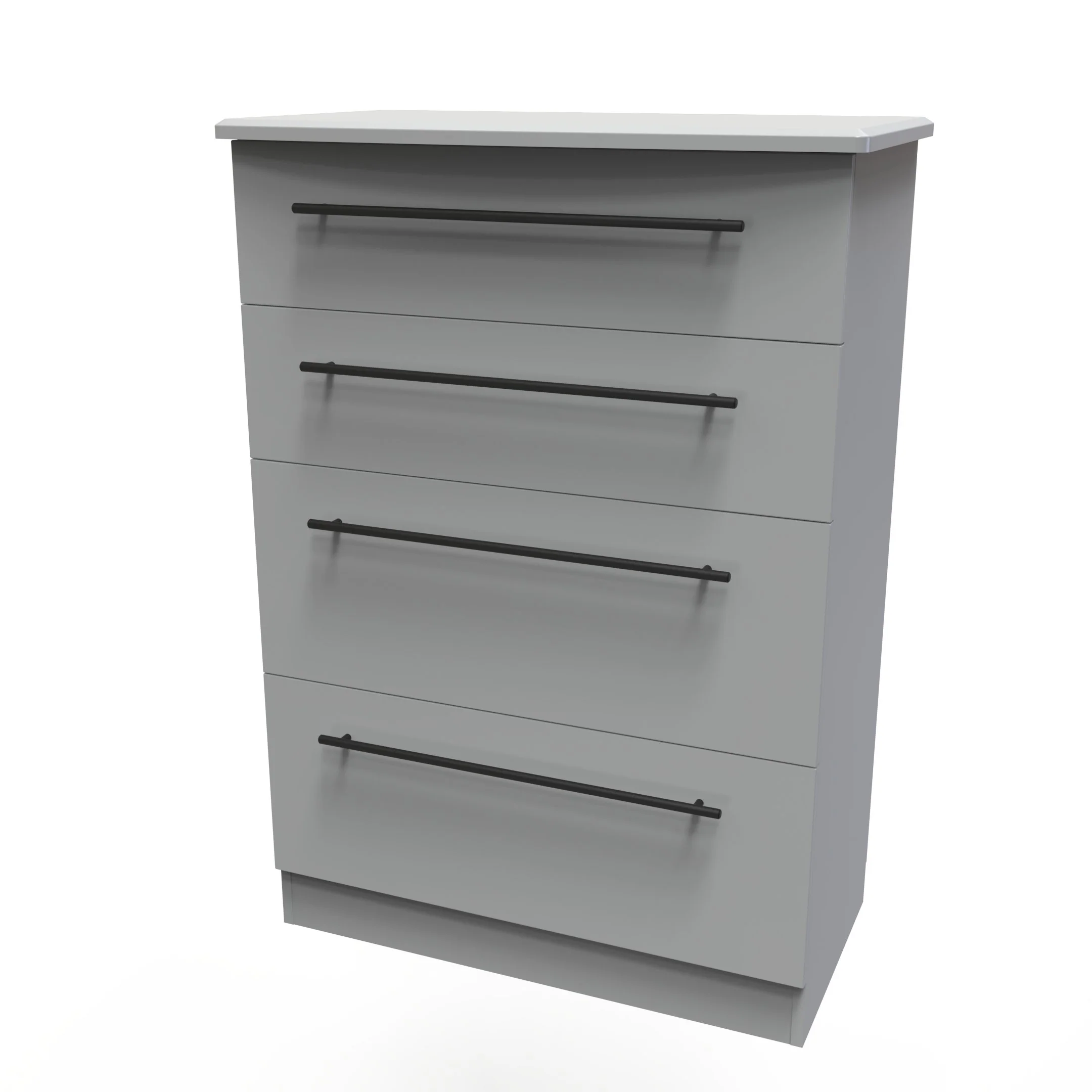 Harrow Ready Assembled 4 Drawer Deep Chest in Dusk Grey - Image 3