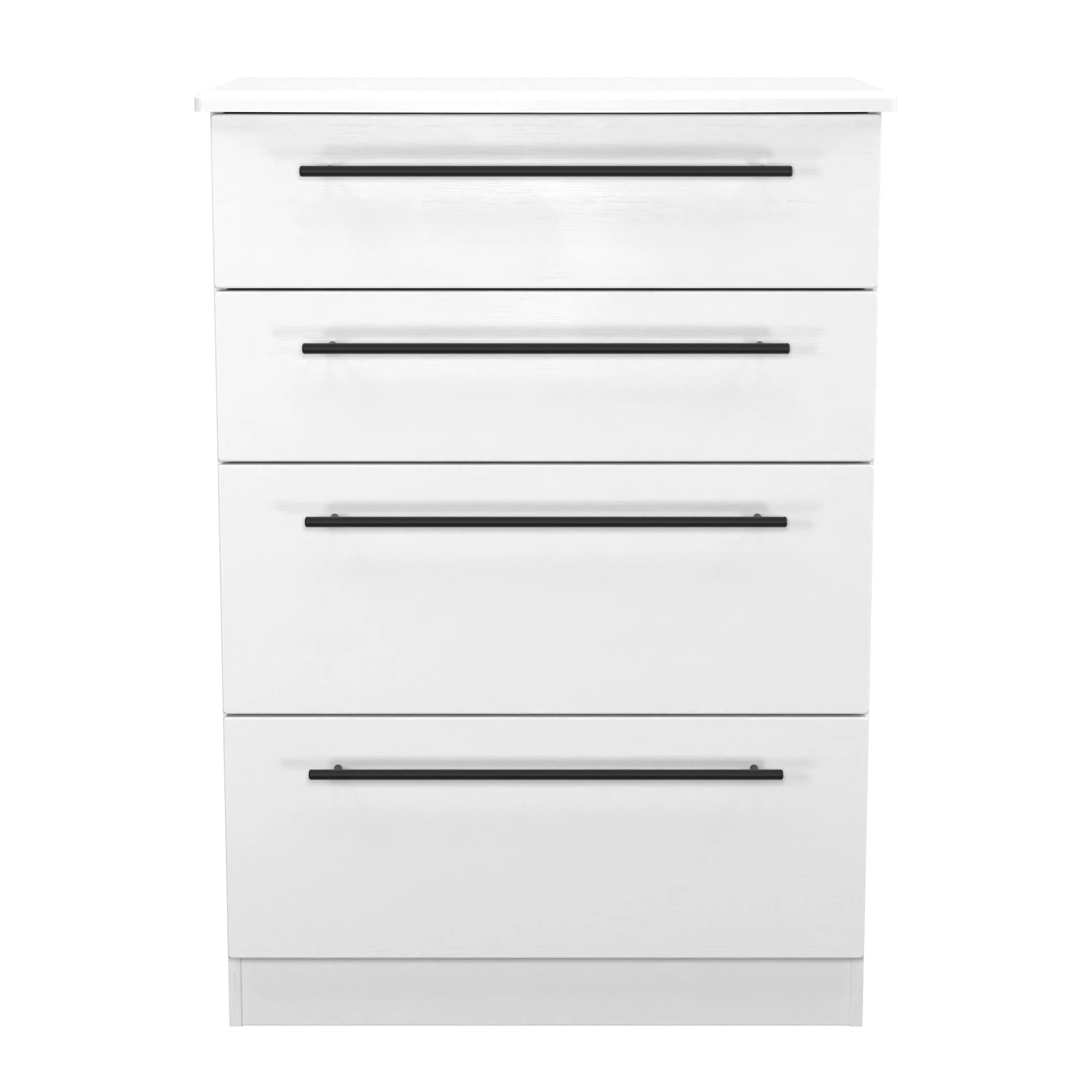 Harrow Ready Assembled 4 Drawer Deep Chest in White Ash - Image 2