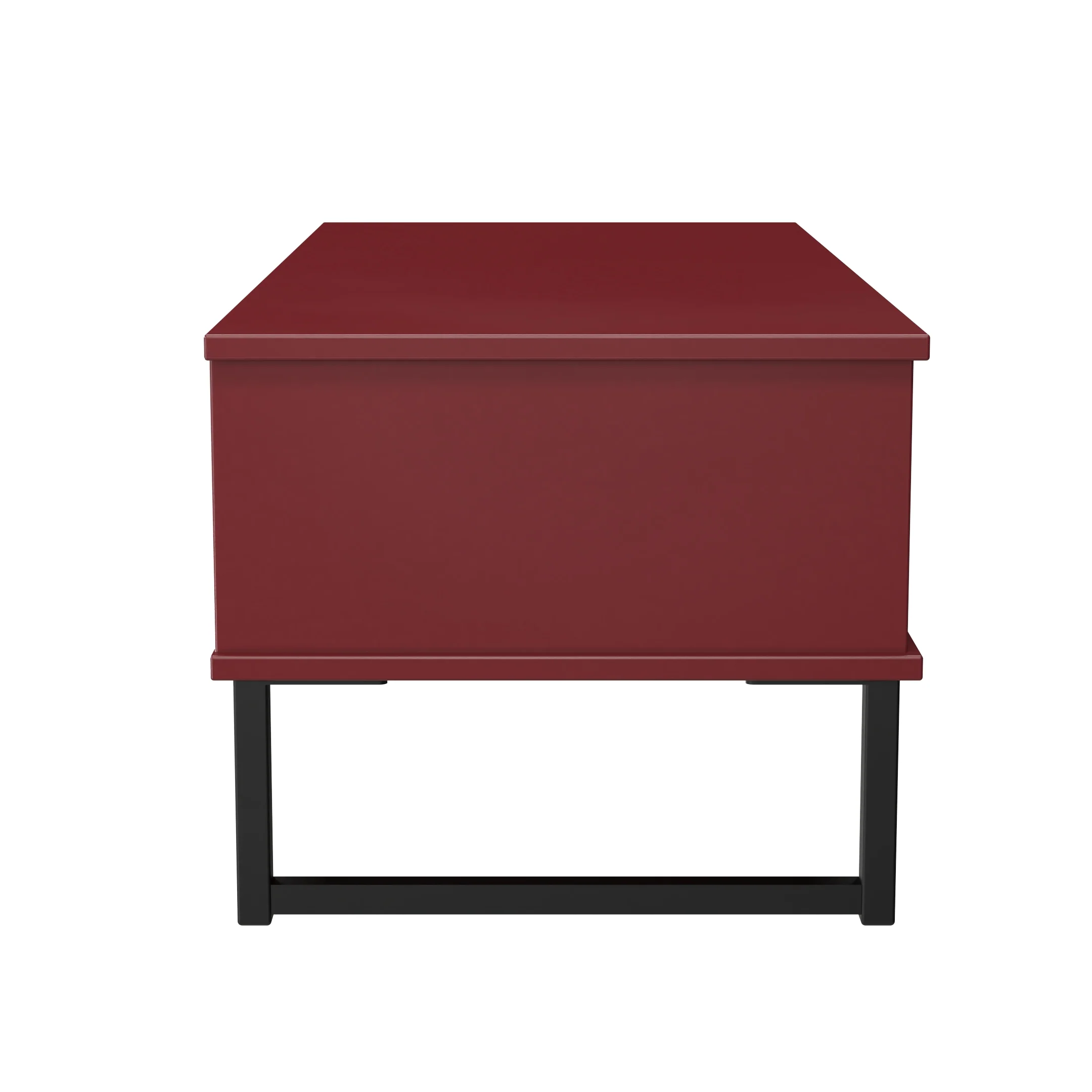 Havana Ready Assembled 1 Drawer Coffee Table in Red Matt - Image 3