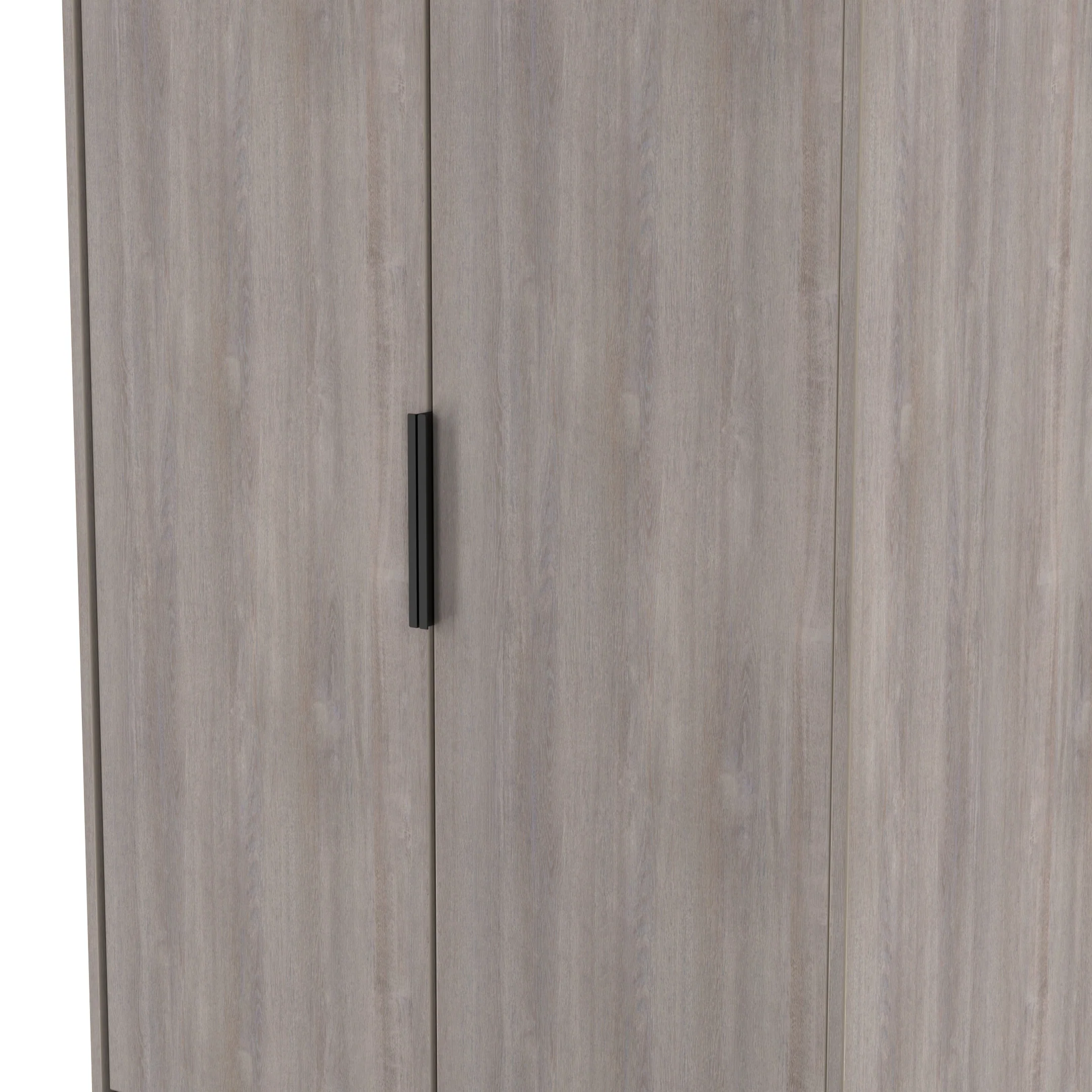 Havana Ready Assembled 2 Door 2 Drawer Wardrobe in Grey Oak - Image 5