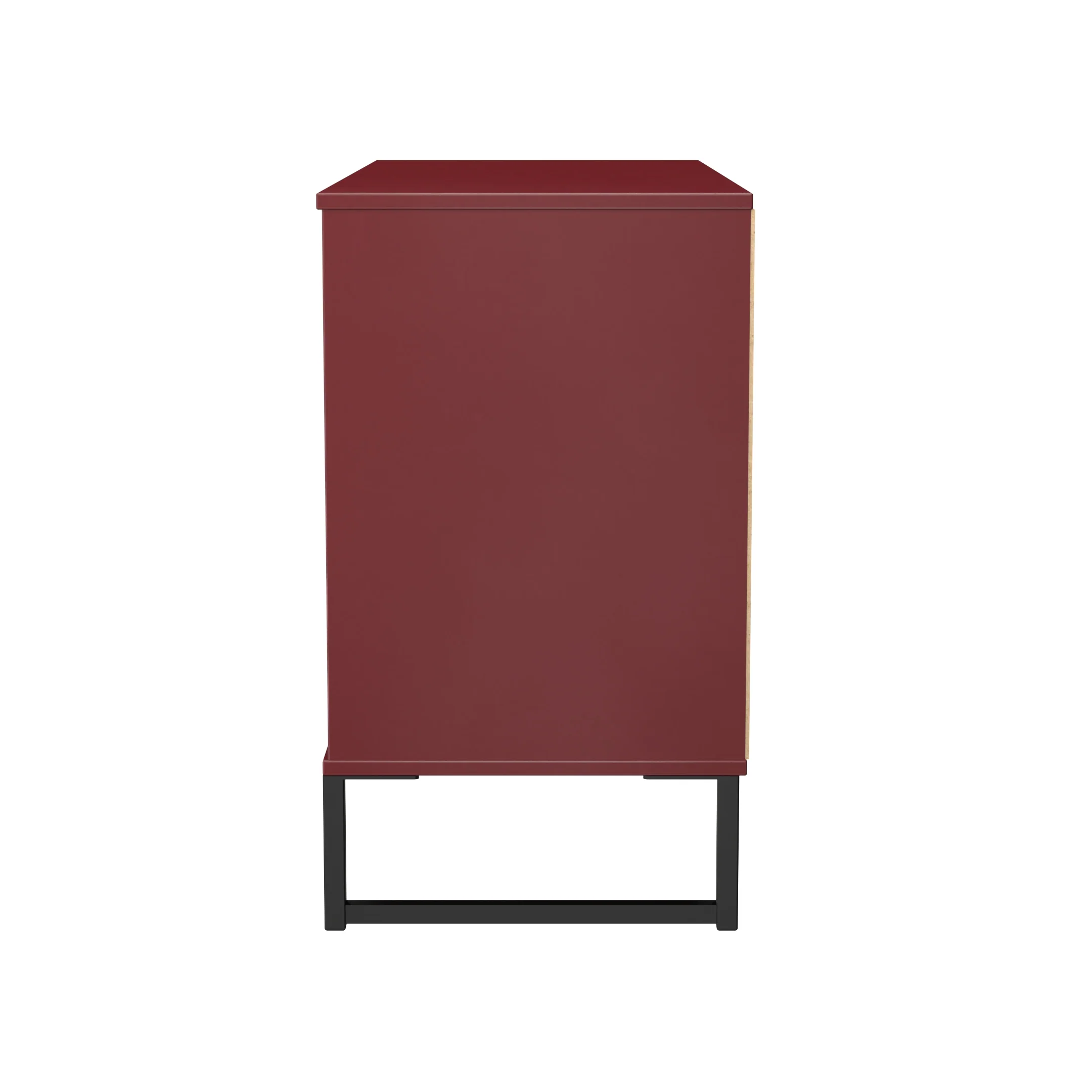 Havana Ready Assembled 3 Drawer TV Unit in Red Matt - Image 3